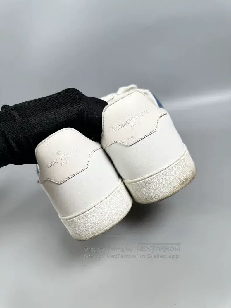 Louis Vuitton Louis Vuitton White and blue denim denim board shoes Size US 7 / EU 40 - 7 Thumbnail