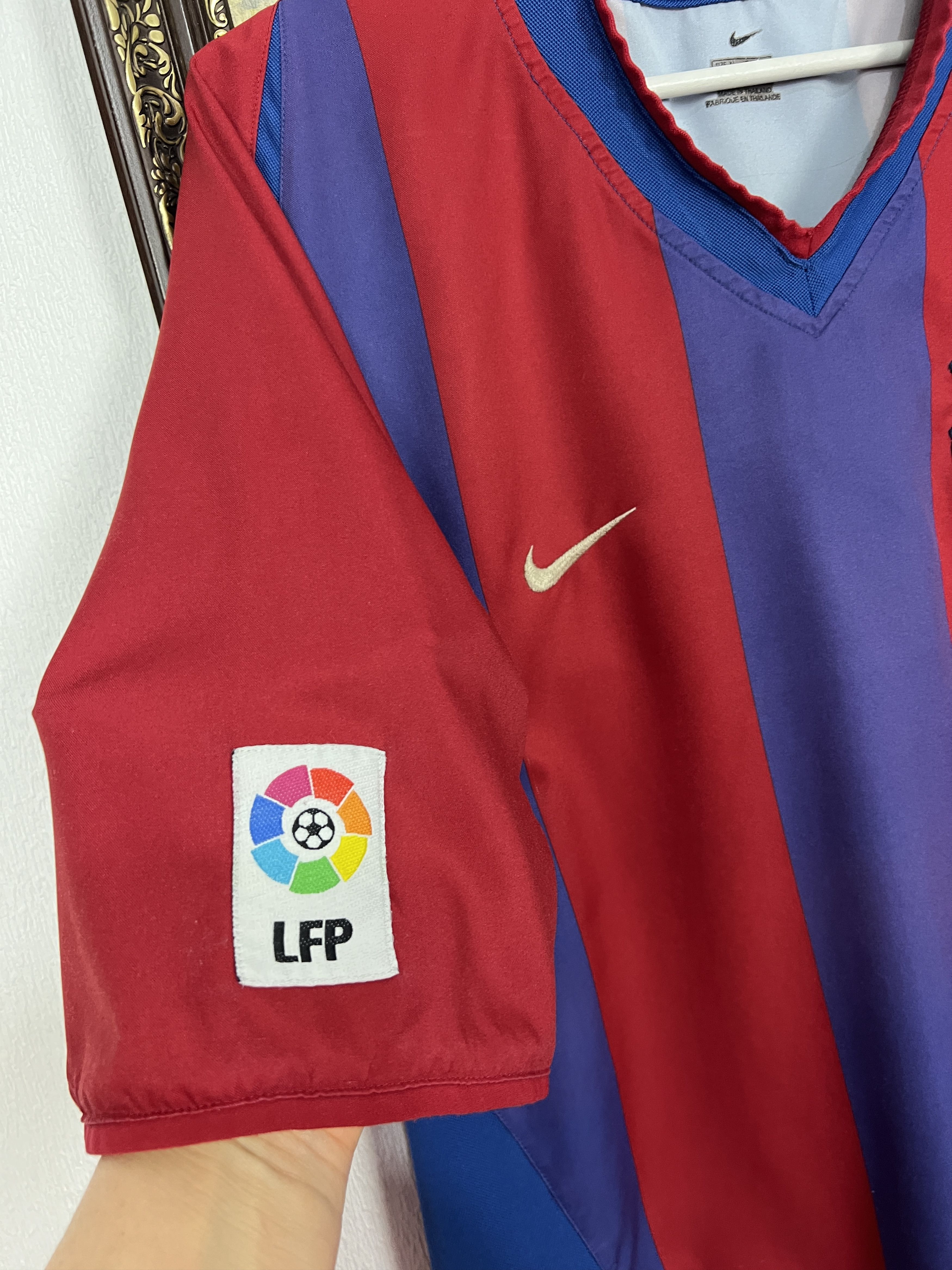 Nike Barcelona Home football shirt Soccer Jersey Camiseta Trikot Size US XL / EU 56 / 4 - 4 Thumbnail