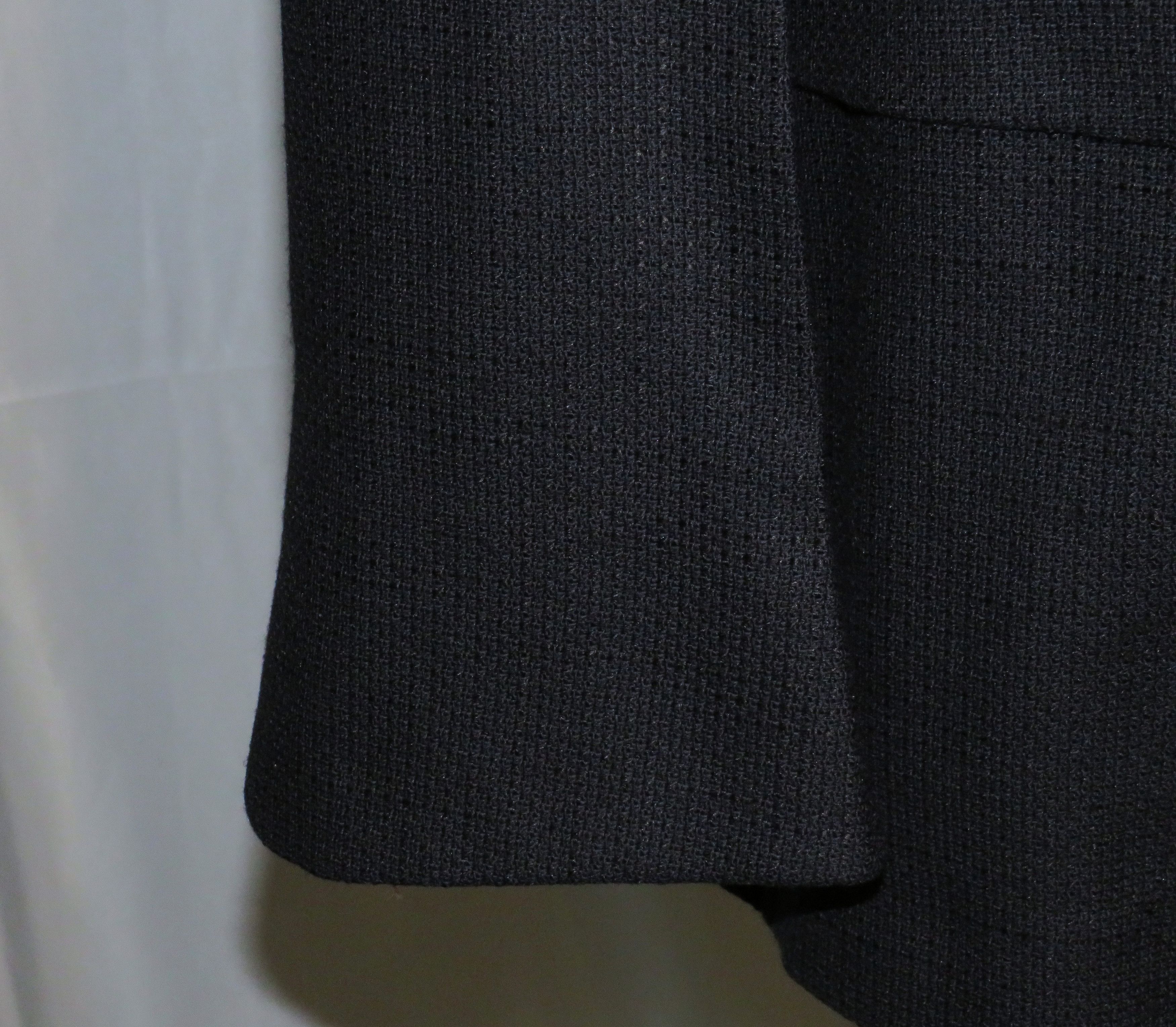 Ermenegildo Zegna Couture Black Hopsack Silk Blend Two Button Blazer 42R NWT Size 42R - 12 Thumbnail