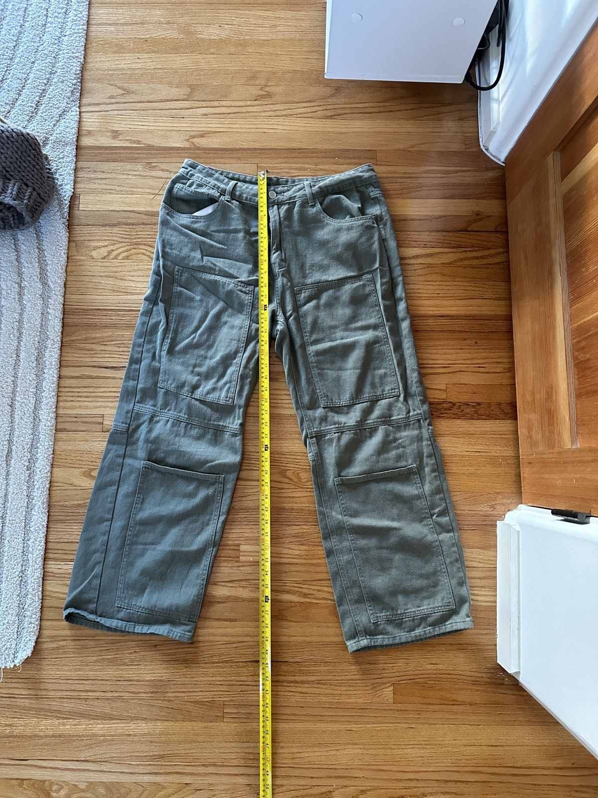 Other Green Baggy Carpenter Cargo Pants Size US 34 / EU 50 - 3 Thumbnail