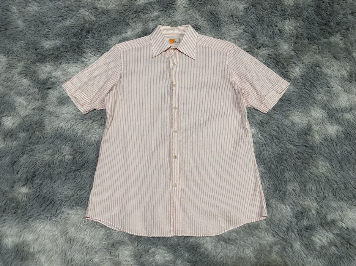 Z Zegna 🔥Vintage EZ By Zegna Striped Shirt Short Sleeve Size US M / EU 48-50 / 2 - 1 Thumbnail
