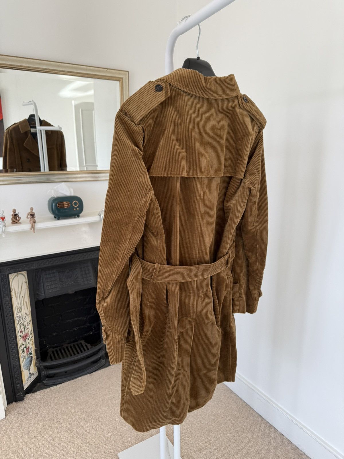 Saint Laurent Paris FW18 Saint Laurent Corduroy Belted Trench Coat Size US M / EU 48-50 / 2 - 4 Thumbnail