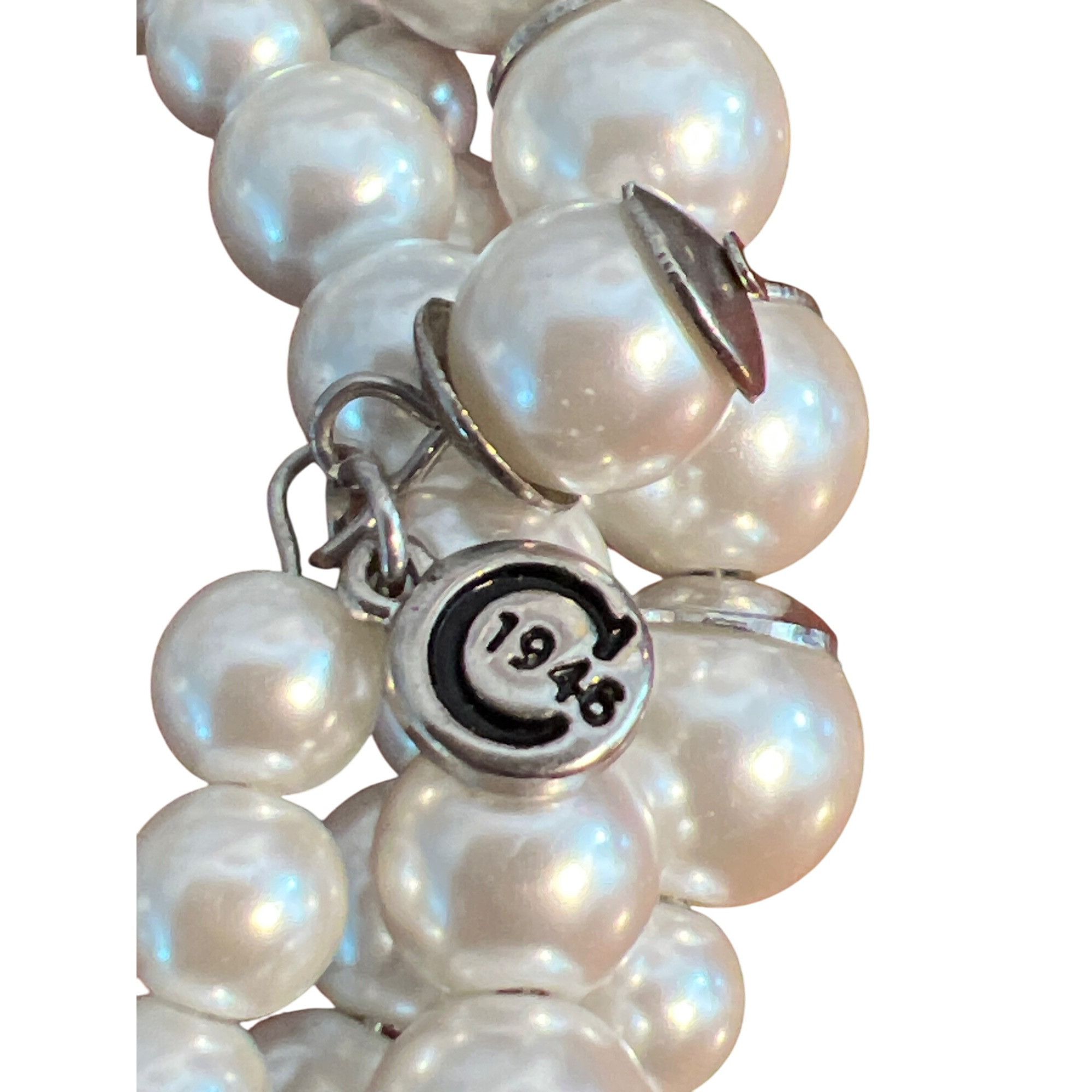 Other Cato Faux Pearl Memory Wire Choker Necklace Silver Tone Laye Size ONE SIZE - 4 Thumbnail