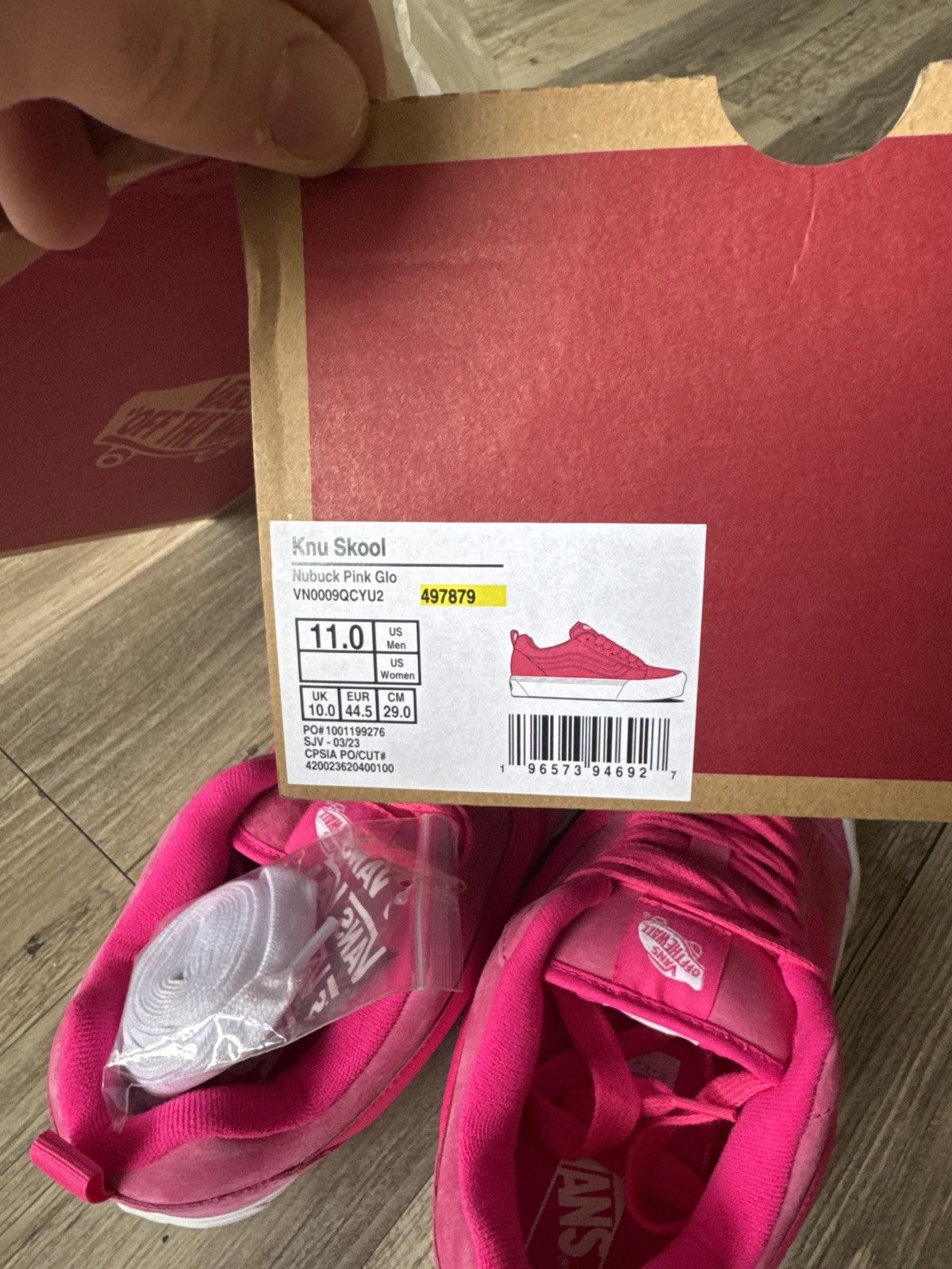 Vans Vans Knu Skool Nubuck Pink Glo Size US 11 / EU 44 - 7 Thumbnail