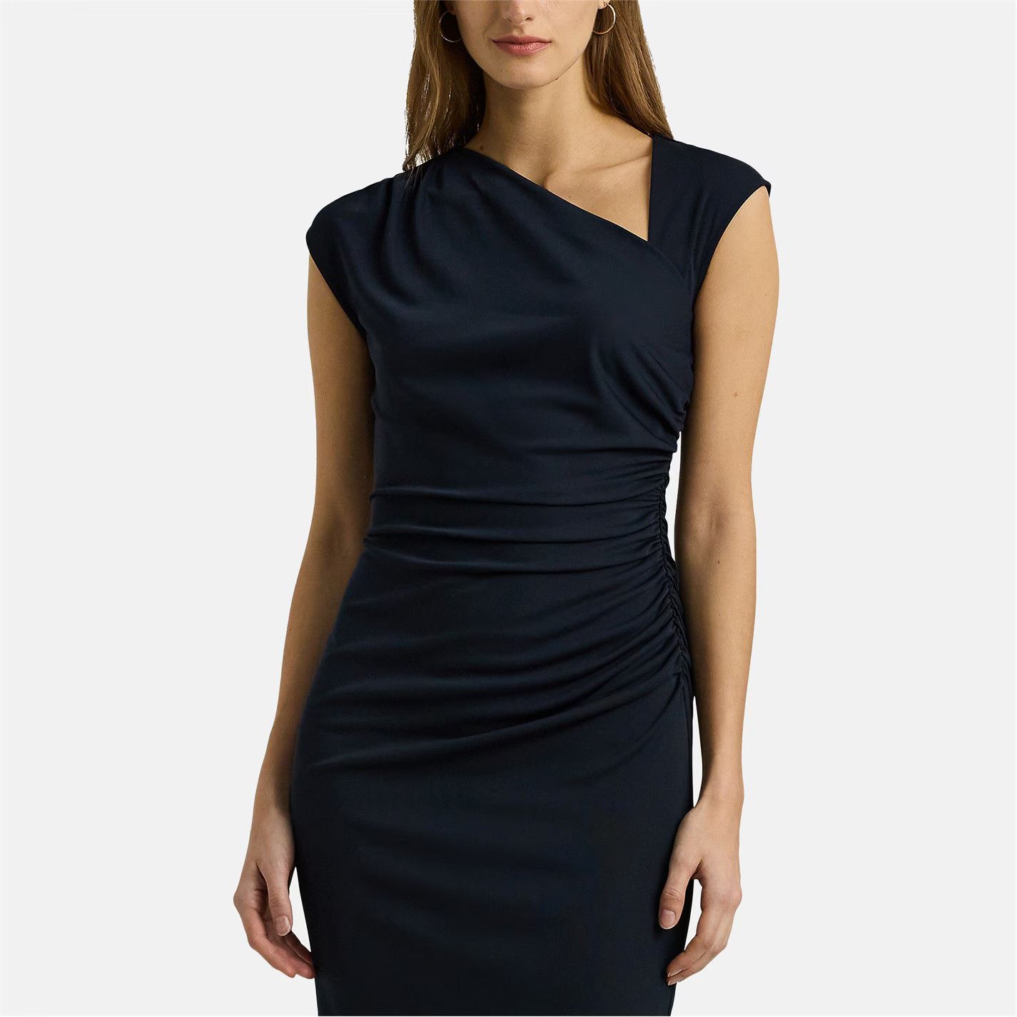 Lauren Ralph Lauren o1g2r1mq0825 Kehlani Bodycon Dress in Navy Size XS / US 0-2 / IT 36-38 - 2 Thumbnail