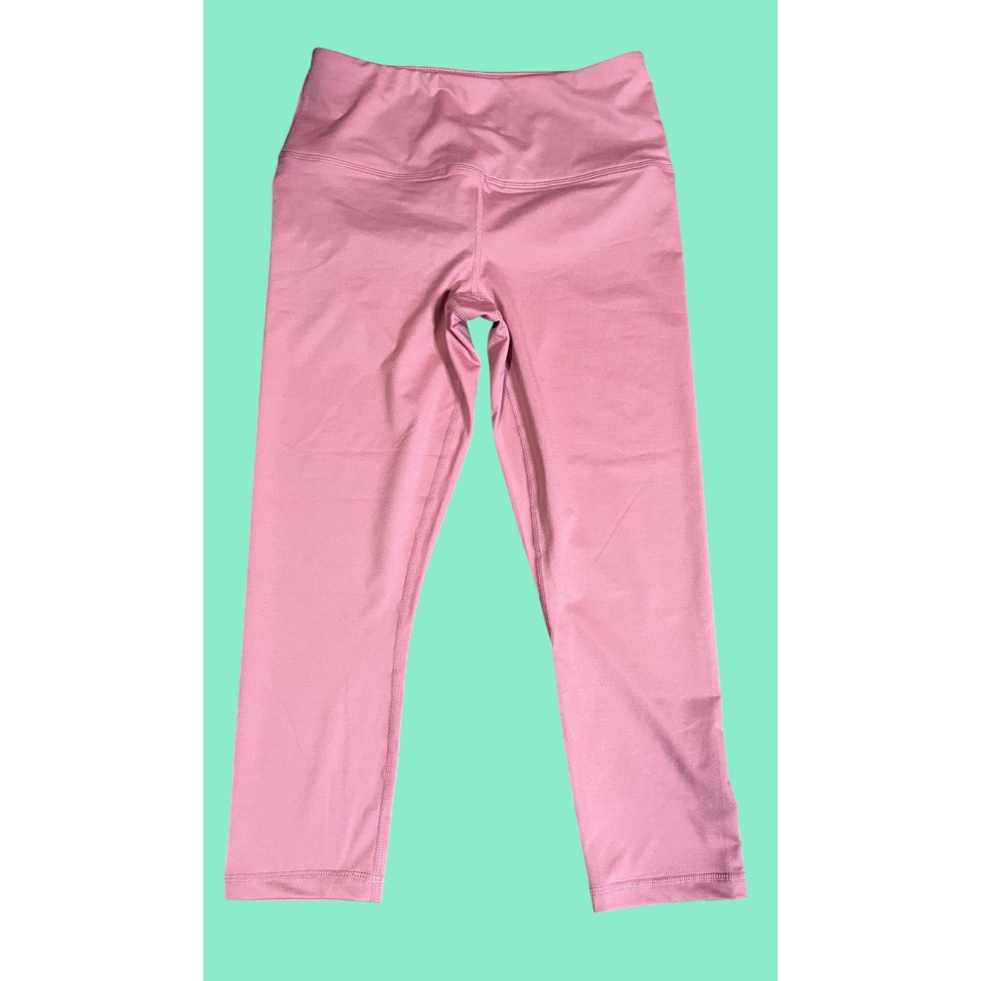 Other Velocity Womens High-Waist Pink Cropped Leggings Size M Stre Size 30" / US 8 / IT 44 - 1 Thumbnail