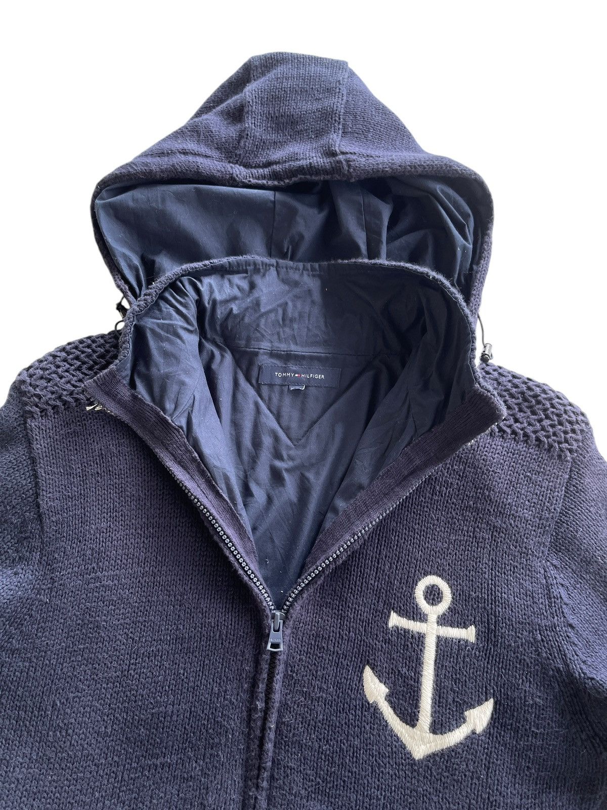Tommy Hilfiger Tommy Hilfiger Naval Cable Knitted Hoodie Size US M / EU 48-50 / 2 - 7 Thumbnail