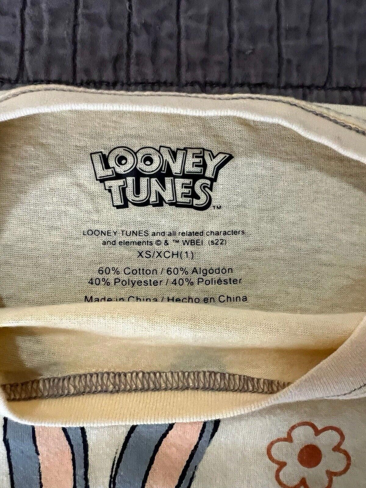 Designer Looney Tunes Shirt Womens Juniors XS Bugs Bunny Yellow Size XS / US 0-2 / IT 36-38 - 2 Thumbnail