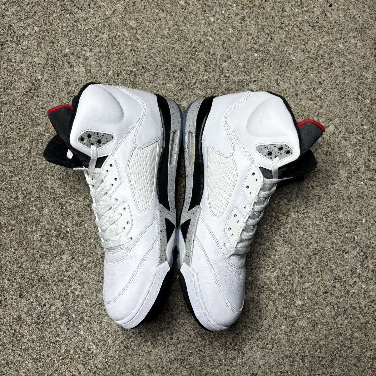 Jordan Brand Size 17-Jordan 5 White Cement 2017 Lightly Worn No Box not15 Size US 15 / EU 48 - 3 Thumbnail