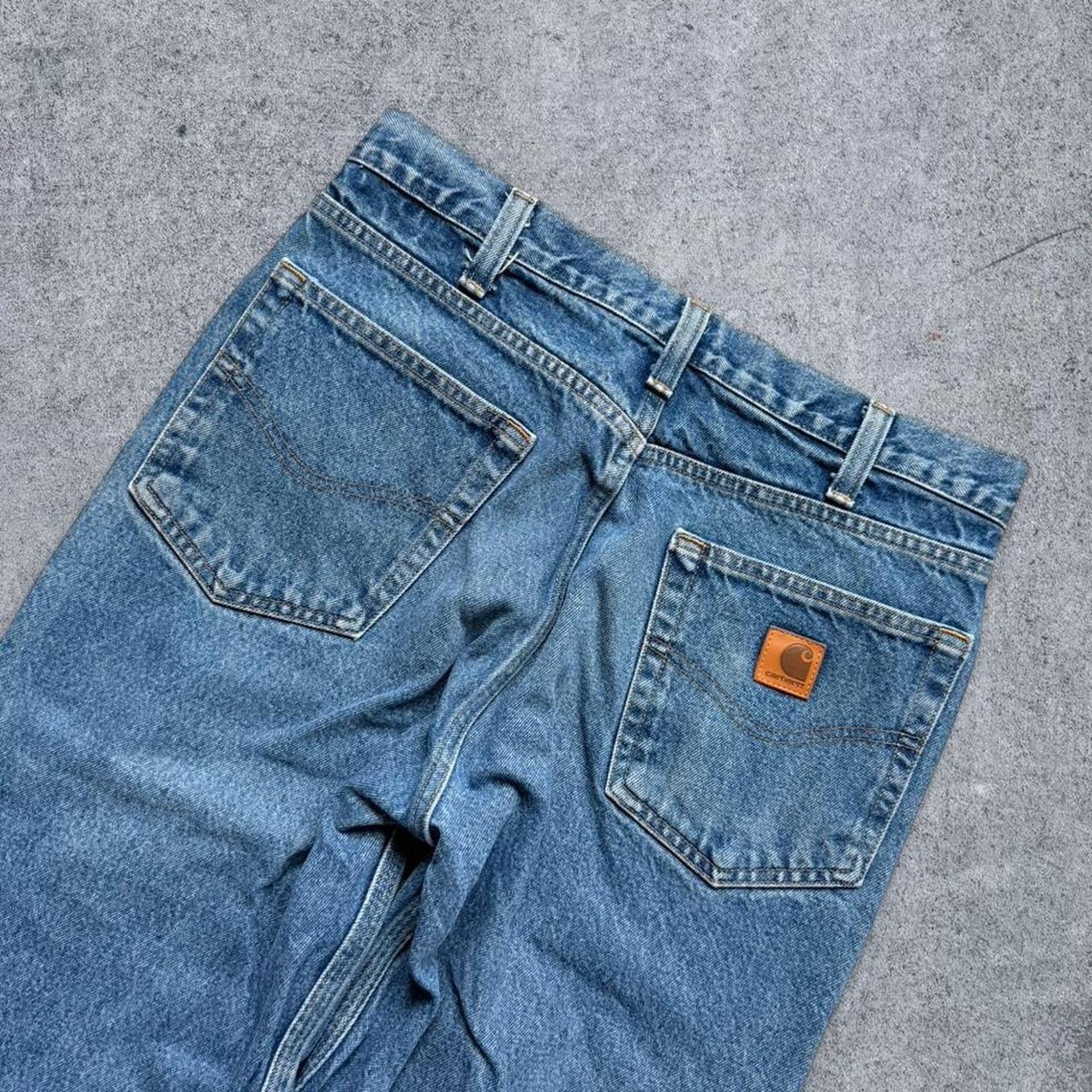 Carhartt Vintage Carhartt 90s B460 Relaxed Fit Jeans Blue Size US 32 / EU 48 - 1 Thumbnail