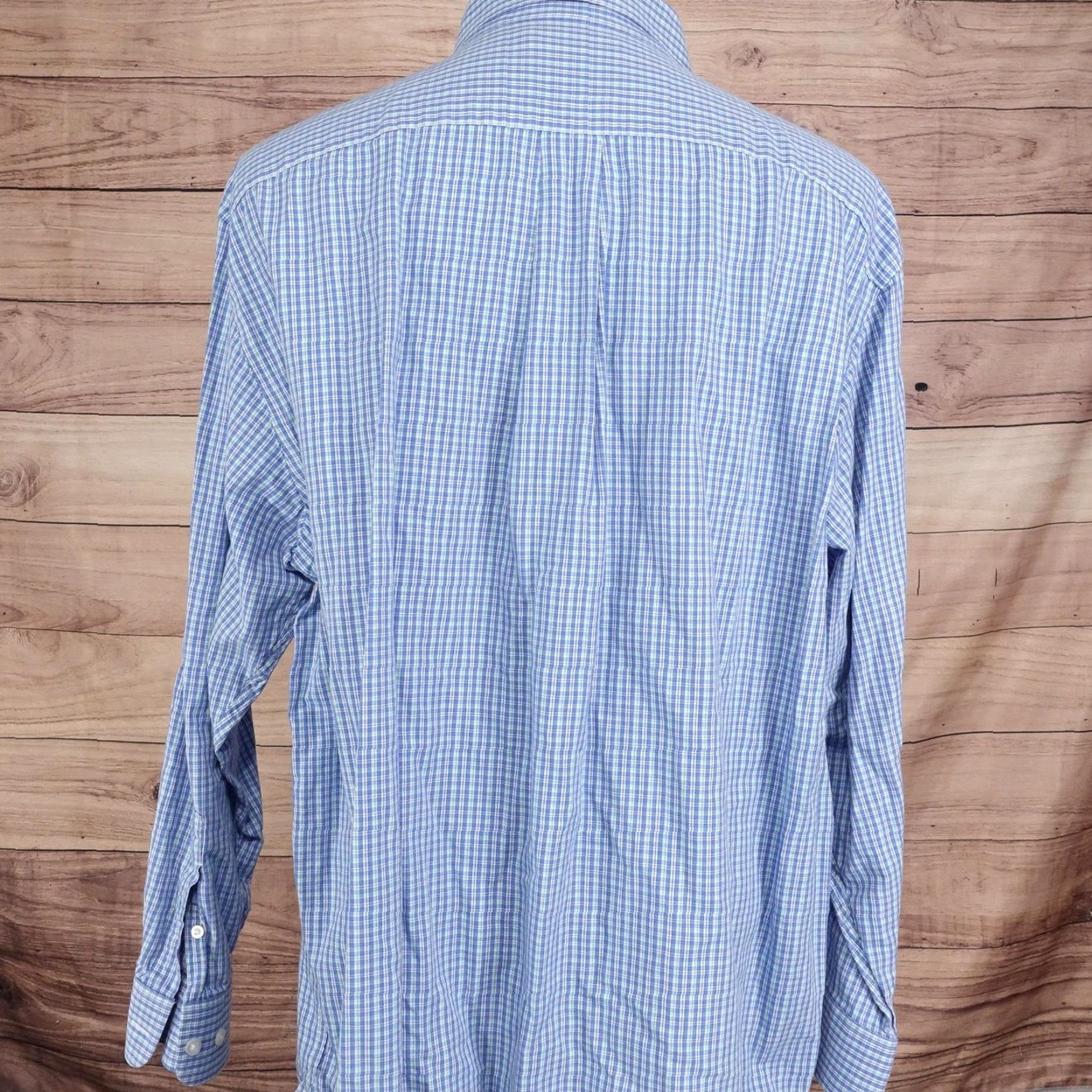 Cremieux Daniel Cremieux Shirt Mens 2XL Blue Check Long Sleeve Button Down Tencel Lyocell Size US XXL / EU 58 / 5 - 4 Thumbnail