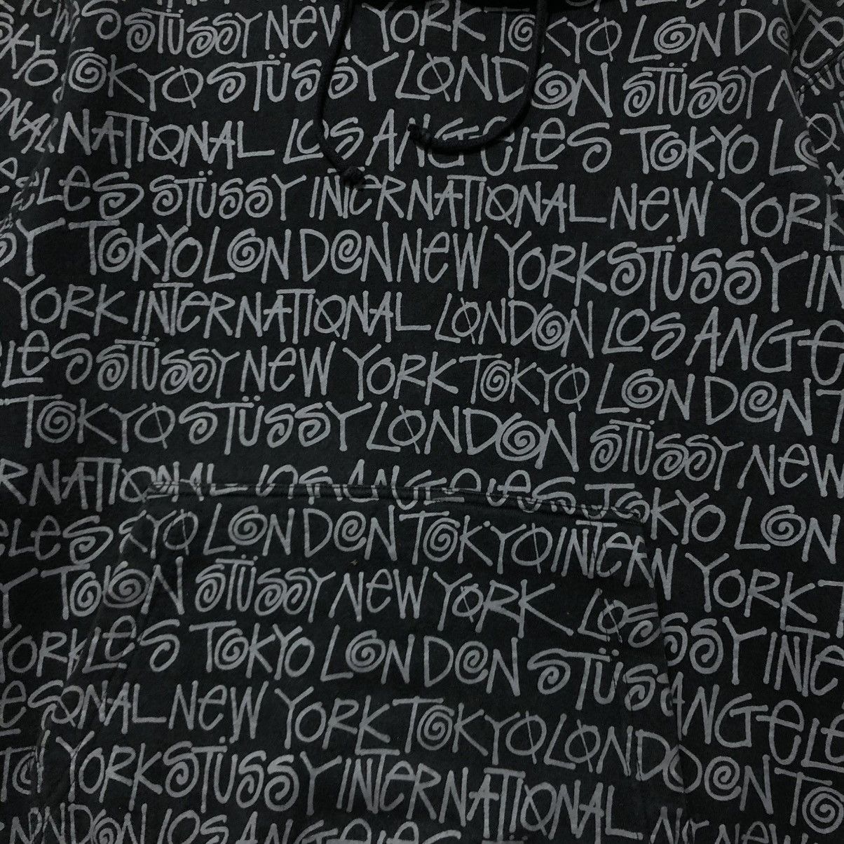 Stussy Stussy World Tour Monogram Logo Pull Over Hoodie Black Size US L / EU 52-54 / 3 - 11 Thumbnail