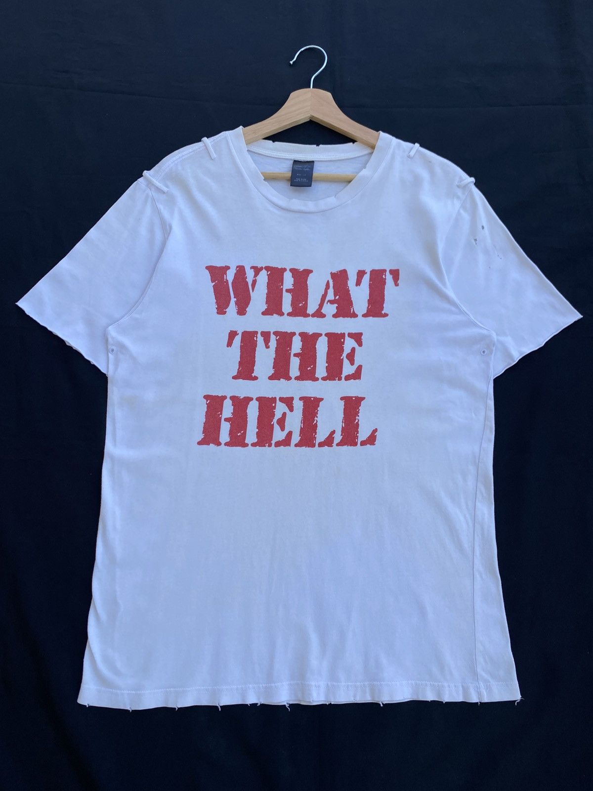 Japanese Brand Rare "What The Hell" Inspired by Number (N)ine Tshirt Size US L / EU 52-54 / 3 - 2 Thumbnail