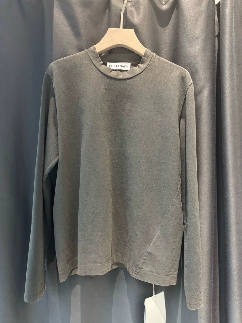 Our Legacy size50 Gray water-washed round-neck long-sleeved