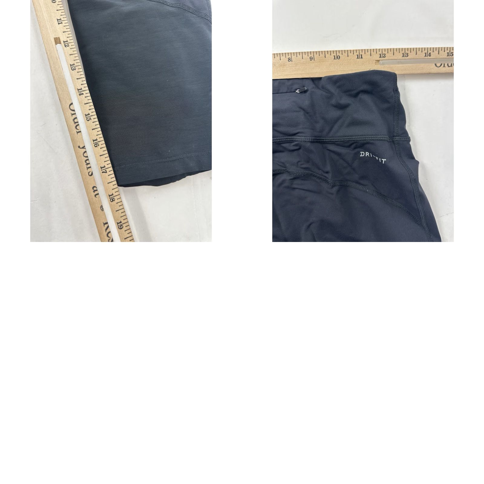 Nike Nike Leggings Women M Black Cropped Dri-FIT Activewear Compression Running Yoga Size 32" / US 10 / IT 46 - 8 Thumbnail