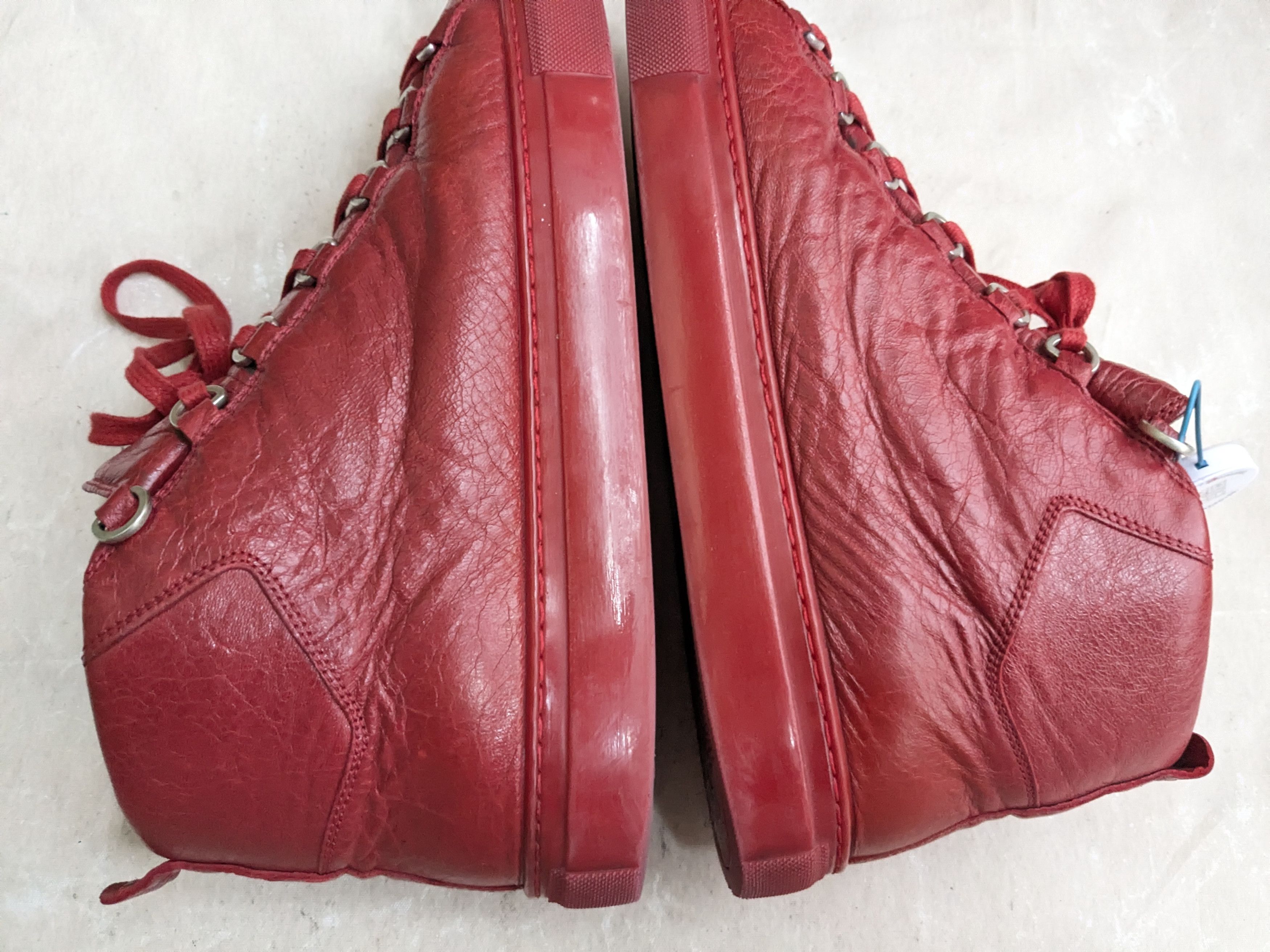 Balenciaga Balenciaga Arena Sneakers Red 10 High Tops Size US 10 / EU 43 - 10 Thumbnail