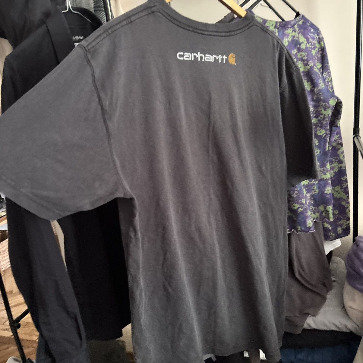 Carhartt Vintage Y2K Faded And Distressed Carhartt WIP Oversize Tee Size US M / EU 48-50 / 2 - 2 Thumbnail