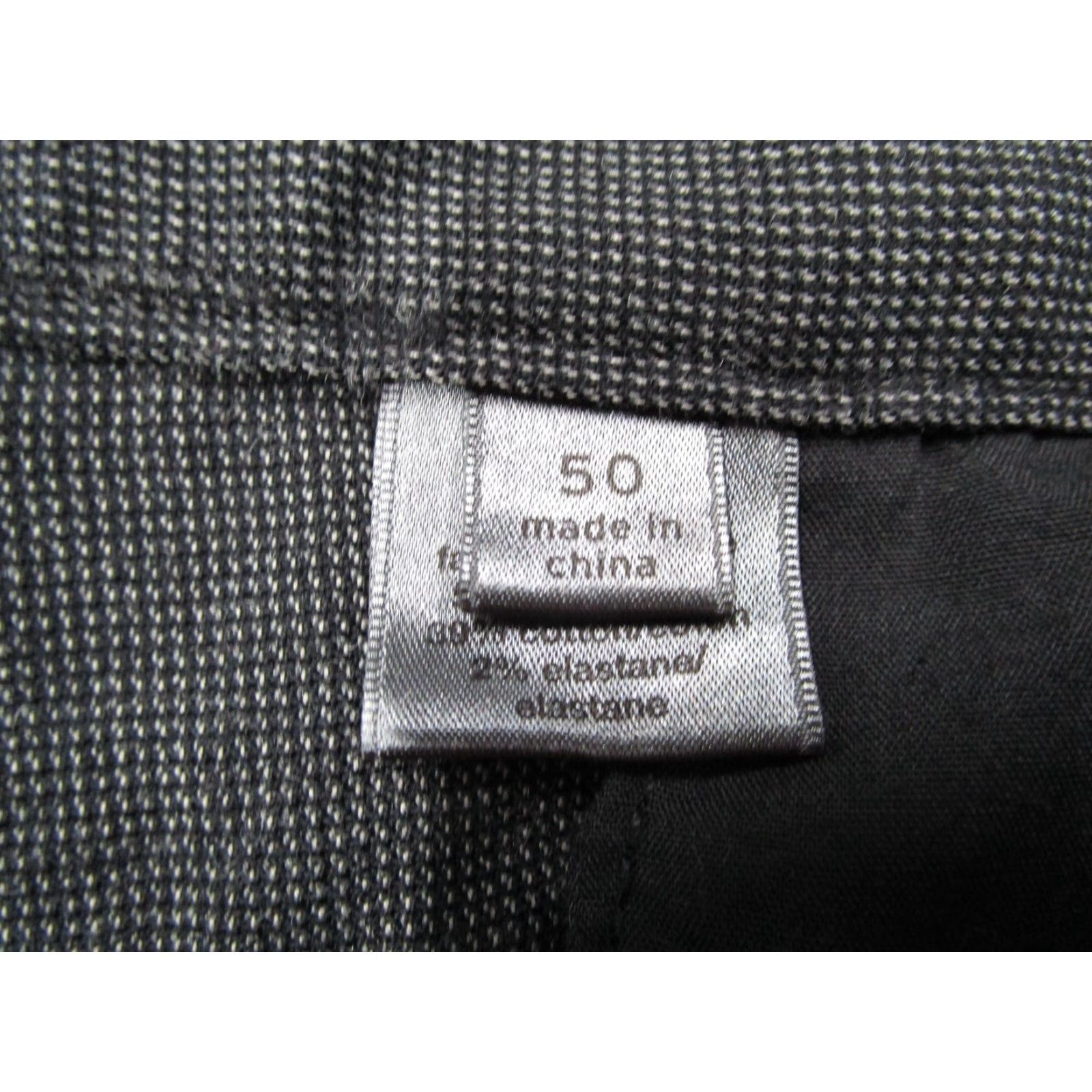John Varvatos John Varvatos Pants Mens 50 Gray Wool Cotton Dress Trouser Slim Fit Casual Size US 34 / EU 50 - 4 Thumbnail