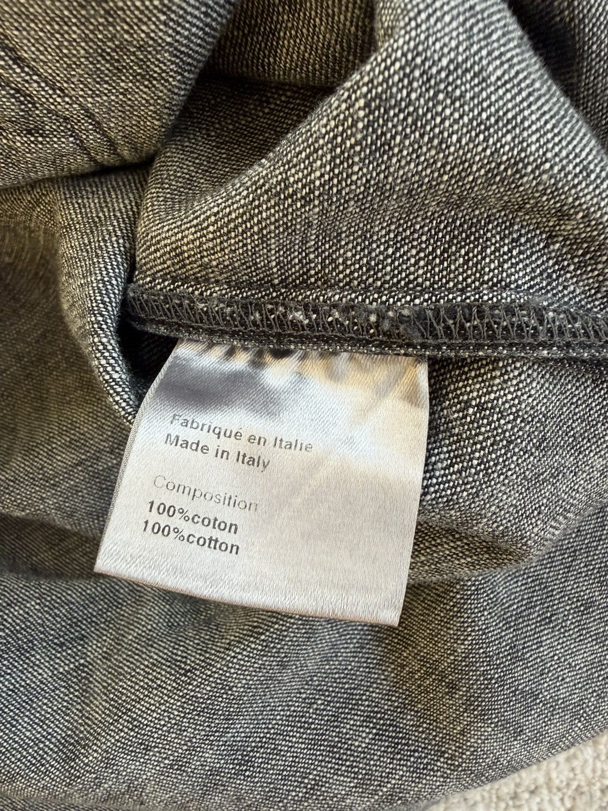 Dior SS04 ‘Strip’ Denim Military Shirt Size US XL / EU 56 / 4 - 6 Thumbnail