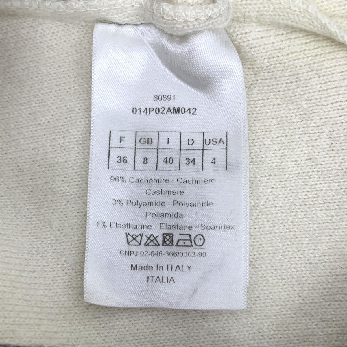 Dior Christian Dior Beige Striped Wide-Leg Casual Pants K26WX Size 25" / US 0 / IT 36 - 7 Thumbnail