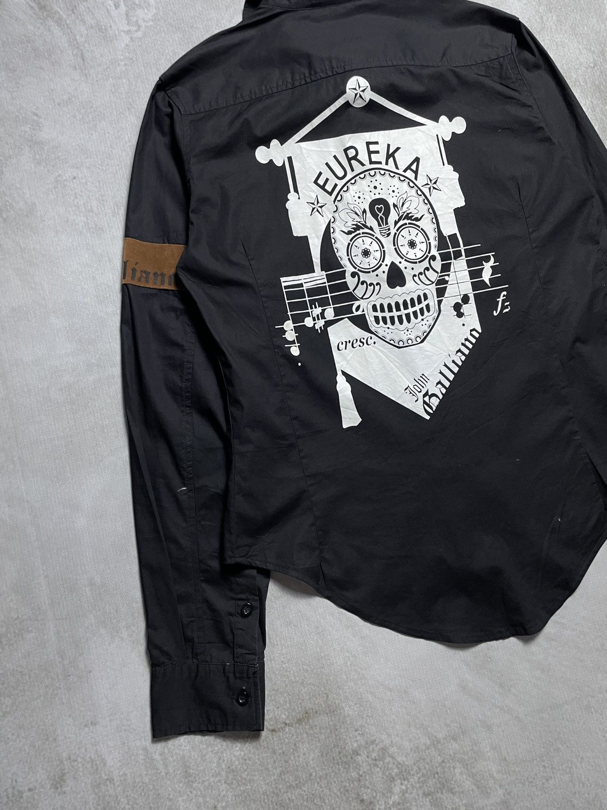 John Galliano SS 2006 John Galliano Eureka Skull Printed Shirt Size US M / EU 48-50 / 2 - 10 Thumbnail