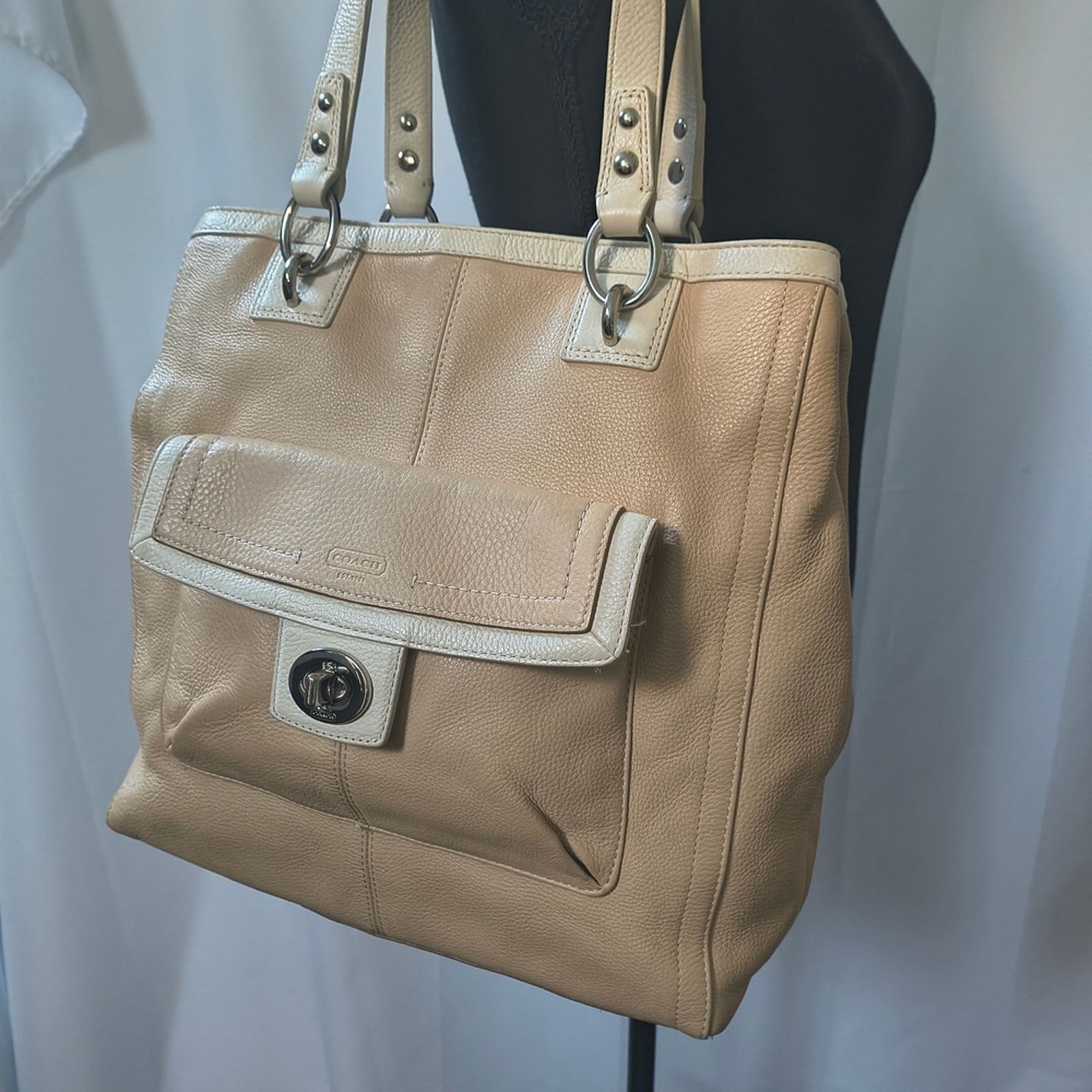 Coach Y2K Coach Penelope Turnlock Carryall Leather Satchel Tote Size ONE SIZE - 8 Thumbnail