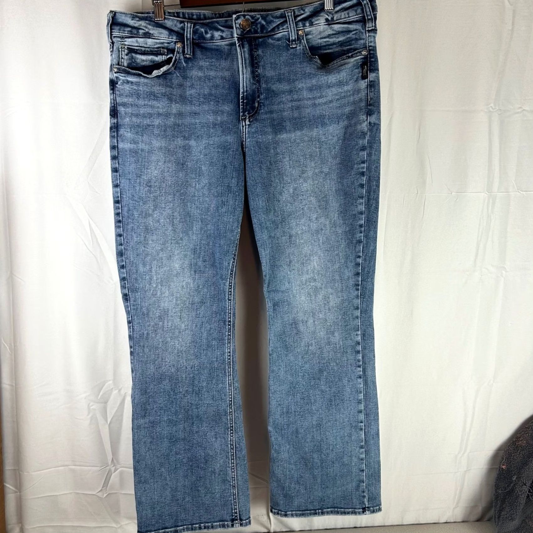 Silver Jeans Co. Silver Jeans Co Suki Bootcut Jeans Women 20W Blue Medium Wash Mid Rise Denim 38x30 Size 42" / US 20 - 2 Thumbnail