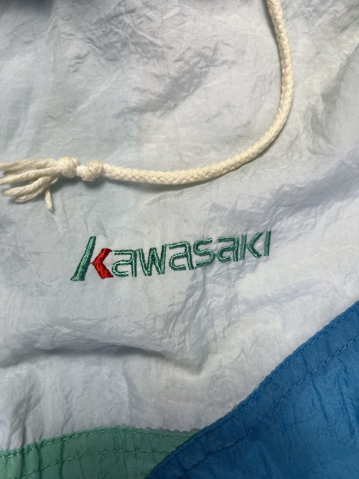Vintage Vintage 80s Kawasaki crazy track jacket bomber racing rave Size US L / EU 52-54 / 3 - 11 Thumbnail