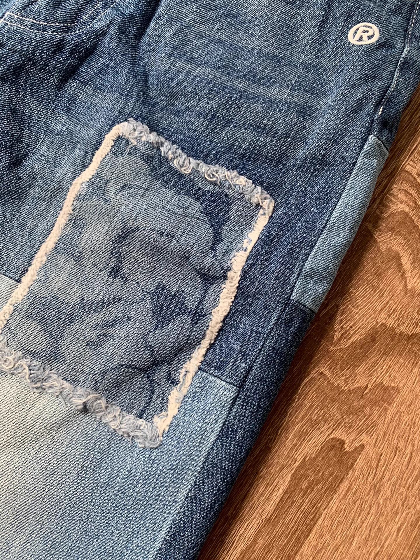Bape A BATHING APE Tapered Denim Pants (L-Silhouette)。Ｑ22 Size 34" / US 12 / IT 48 - 6 Thumbnail