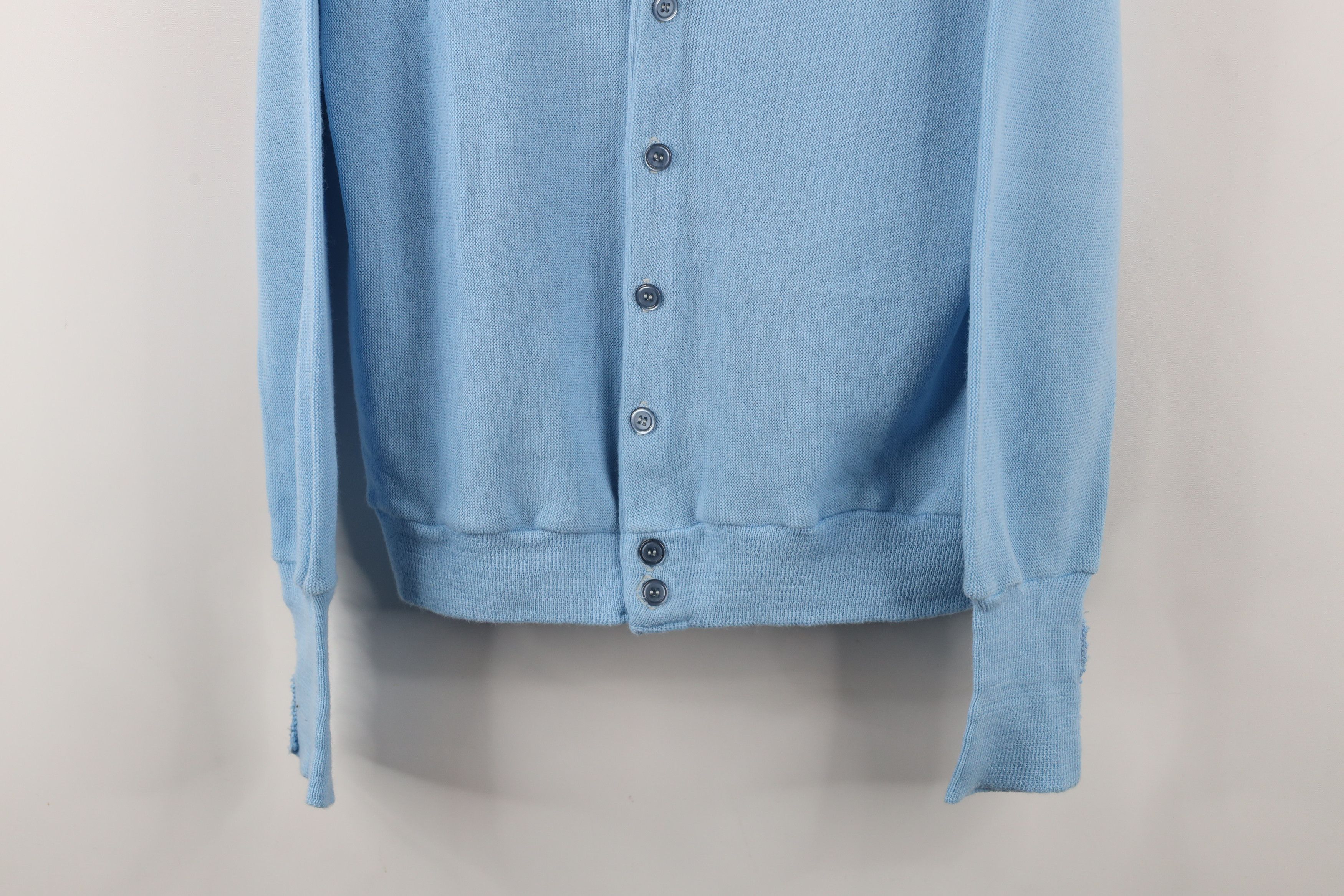 Vintage Vintage 70s Streetwear Cardigan Sweater Carolina Blue USA Size US M / EU 48-50 / 2 - 3 Thumbnail