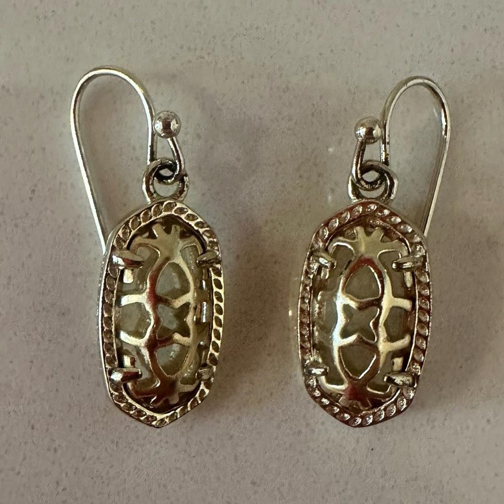 Kendra Scott Kendra Scott Lee Small Drop Earrings in Gold Filigree Size ONE SIZE - 2 Thumbnail