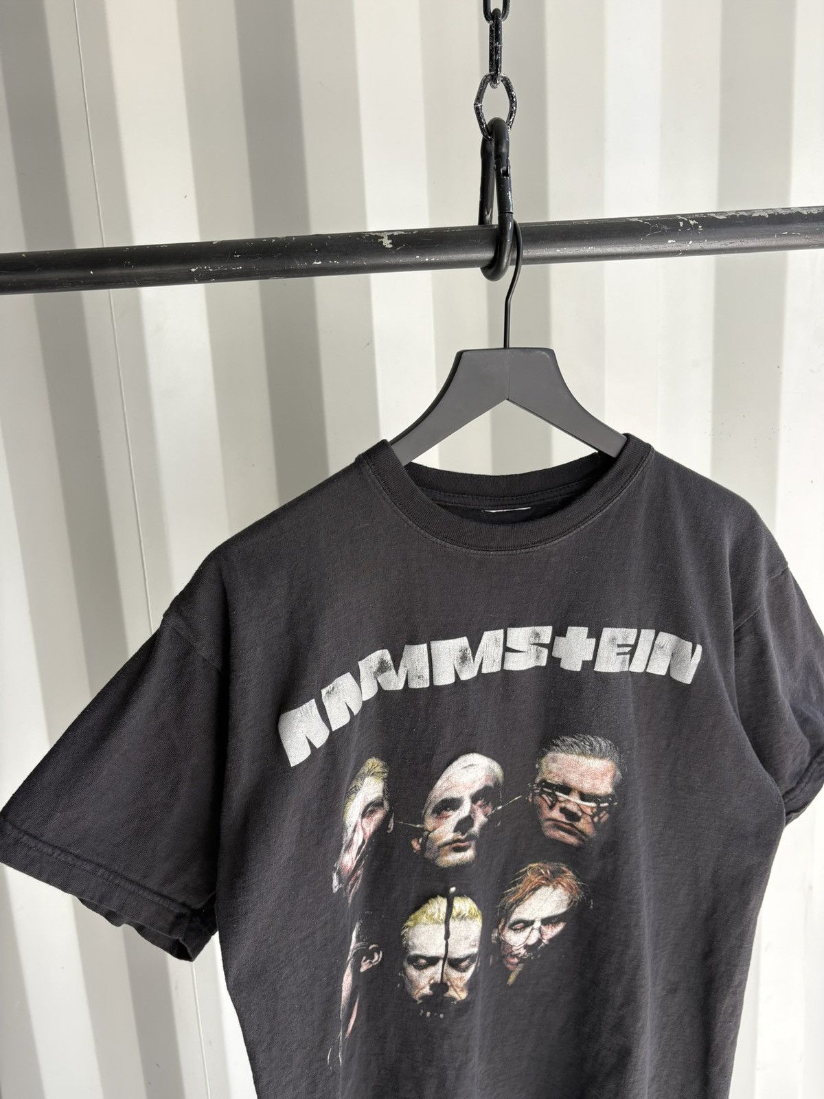 Band Tees Vintage Rammstein Shirt Faded Distressed Grunge Band Euro Size US L / EU 52-54 / 3 - 4 Thumbnail