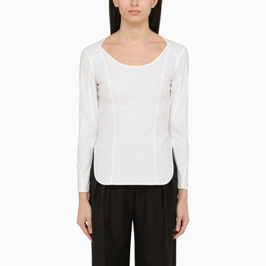 image of By Malene Birger O1D2Blof01223 Blouse In White, Women's (Size XS)