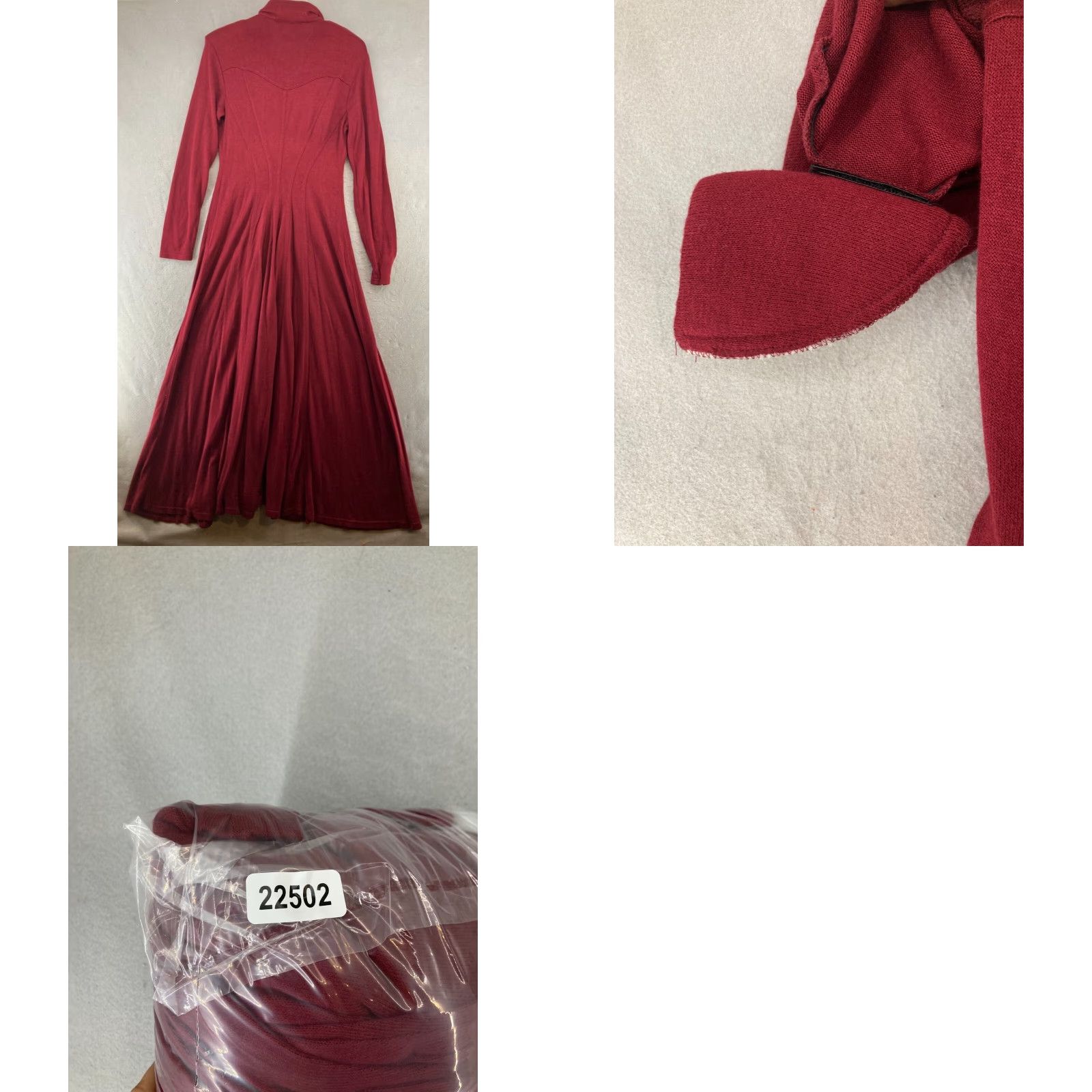 Vintage VINTAGE Karen Alexander Womens Dress Maxi Long Red Button Up USA MADE Size M / US 6-8 / IT 42-44 - 8 Thumbnail