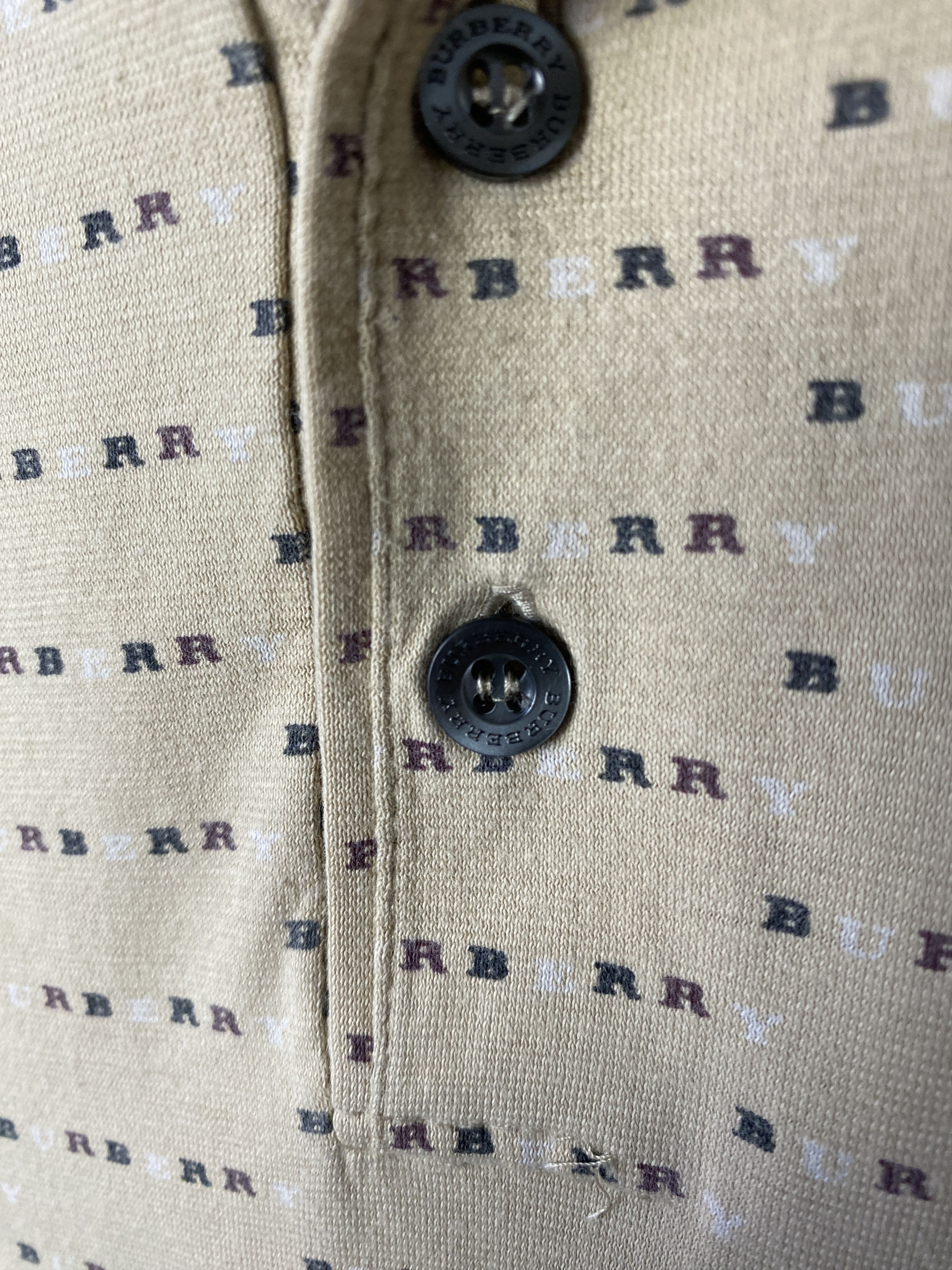 Burberry Burberry multi logo polo t-shirt tee Size US XXL / EU 58 / 5 - 4 Thumbnail