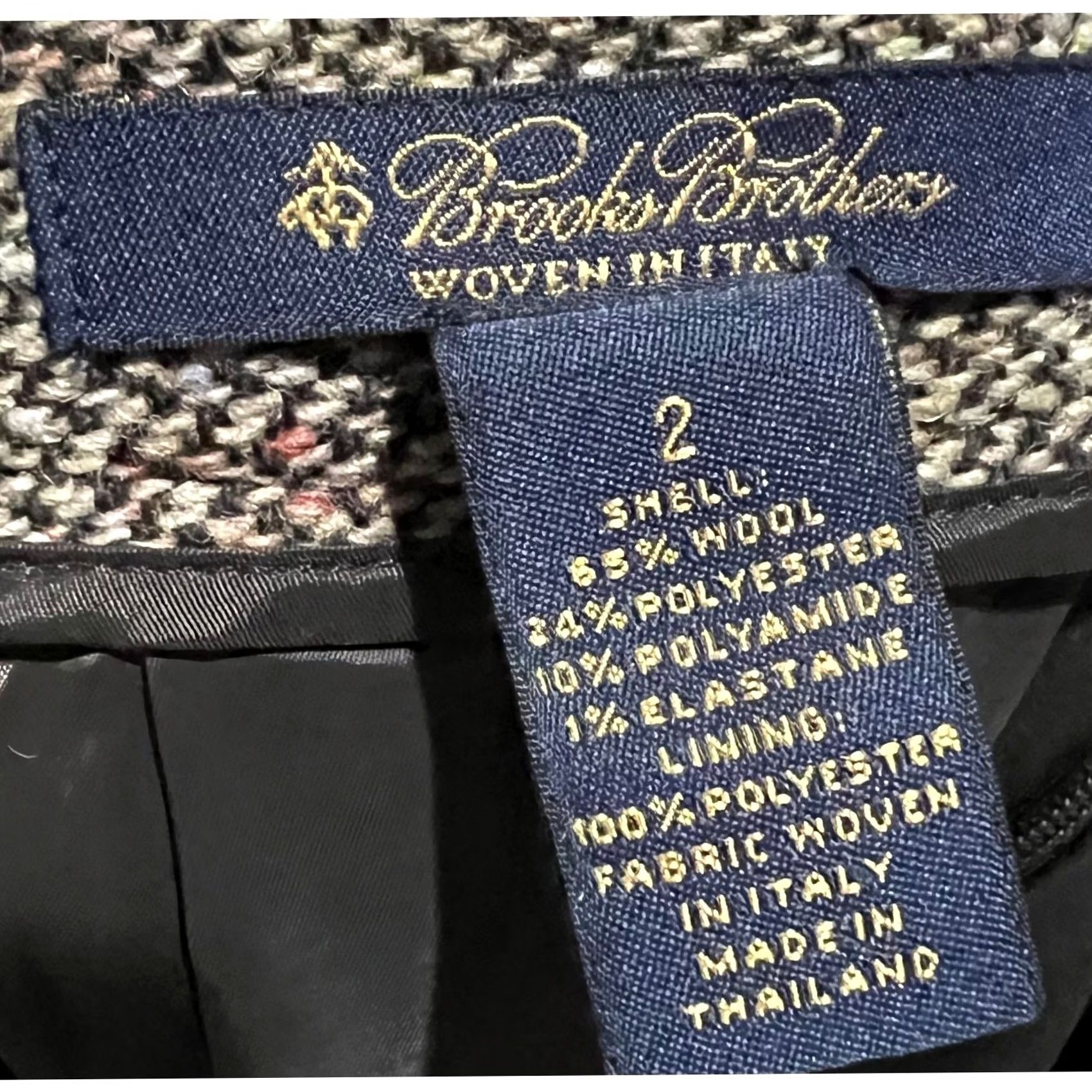 Brooks Brothers Brooks Brothers Wool Blend Pencil Skirt Sz 2 Brown Tweed Preppy Academia Wool Blend Pencil Skirt Women Size 2 Brown Plaid Knee Length Vintage? No. Size 26" / US 2 / IT 38 - 6 Thumbnail