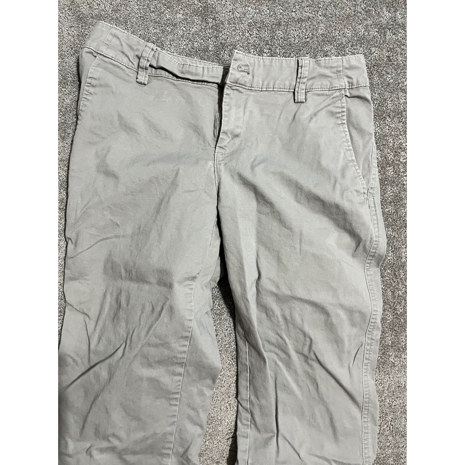 Eddie Bauer EDDIE BAUER Women's Cargo Crop Pants Size 2 Gray Solid Size 26" / US 2 / IT 38 - 2 Thumbnail