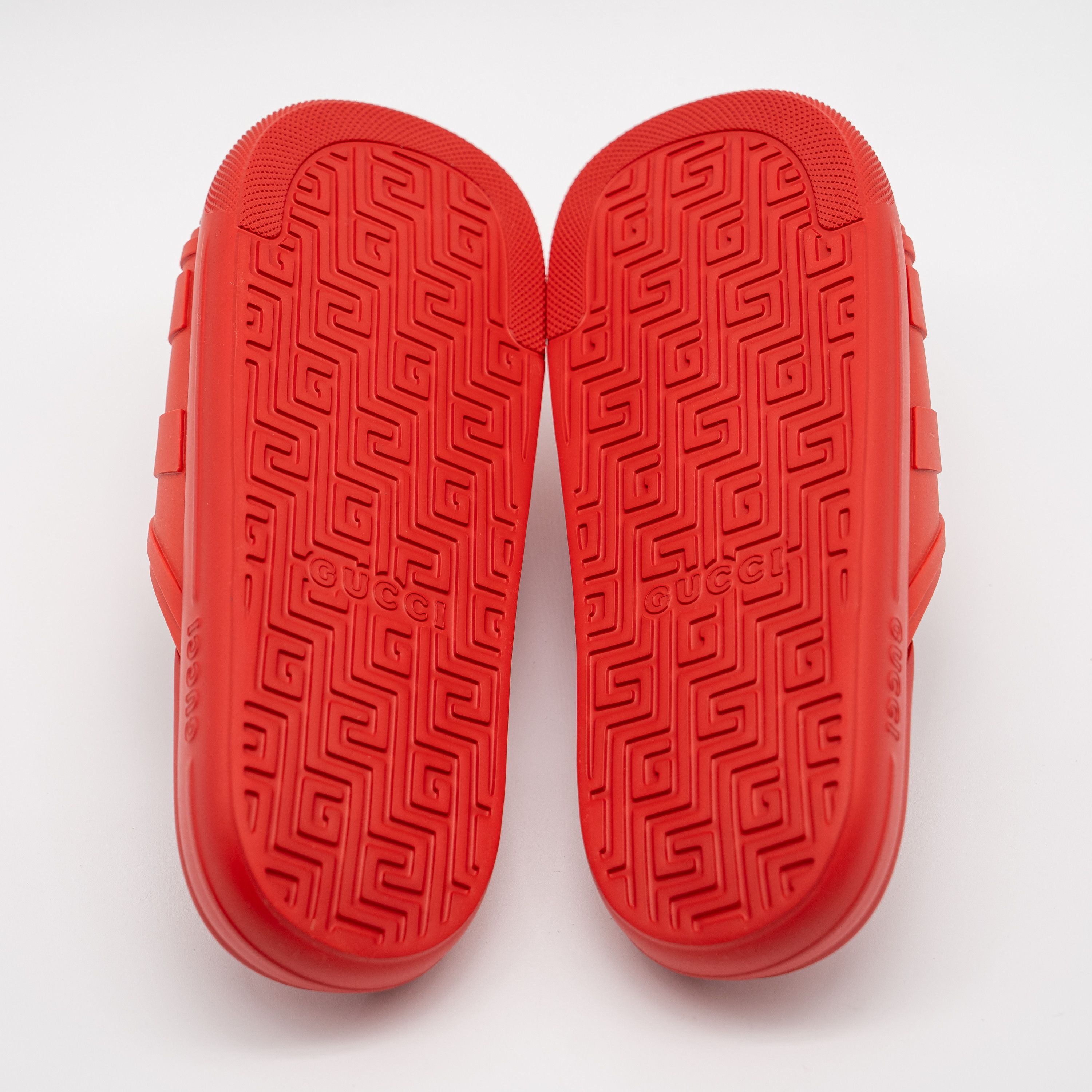 Gucci 7G 7.5 US Gucci GG White Red Slides Sandals Rubber Size US 7.5 / EU 40-41 - 6 Thumbnail