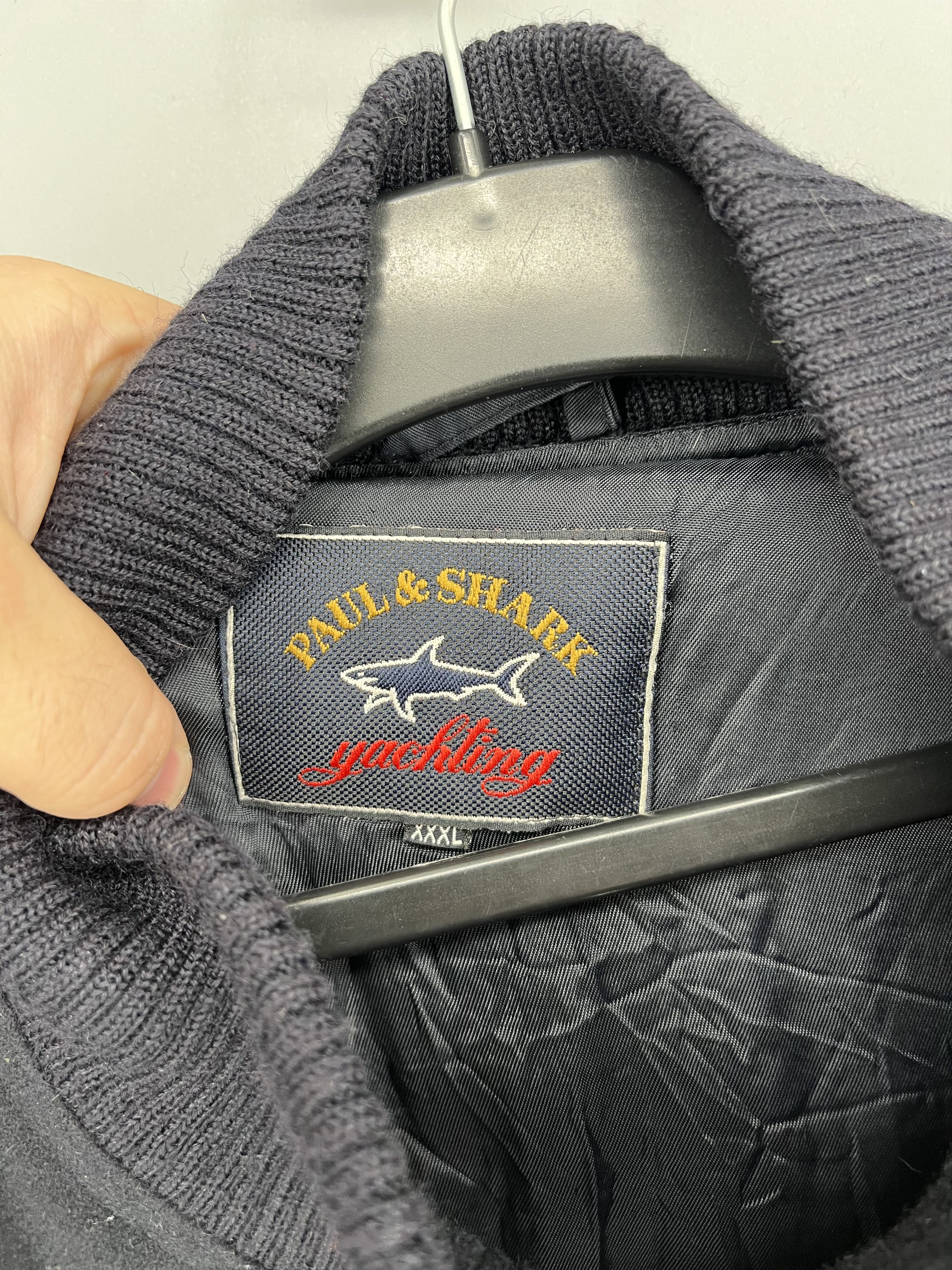 Paul & Shark Vintage Paul & Shark Sailing Navy Blue Bomber Jacket Size US XXL / EU 58 / 5 - 6 Thumbnail