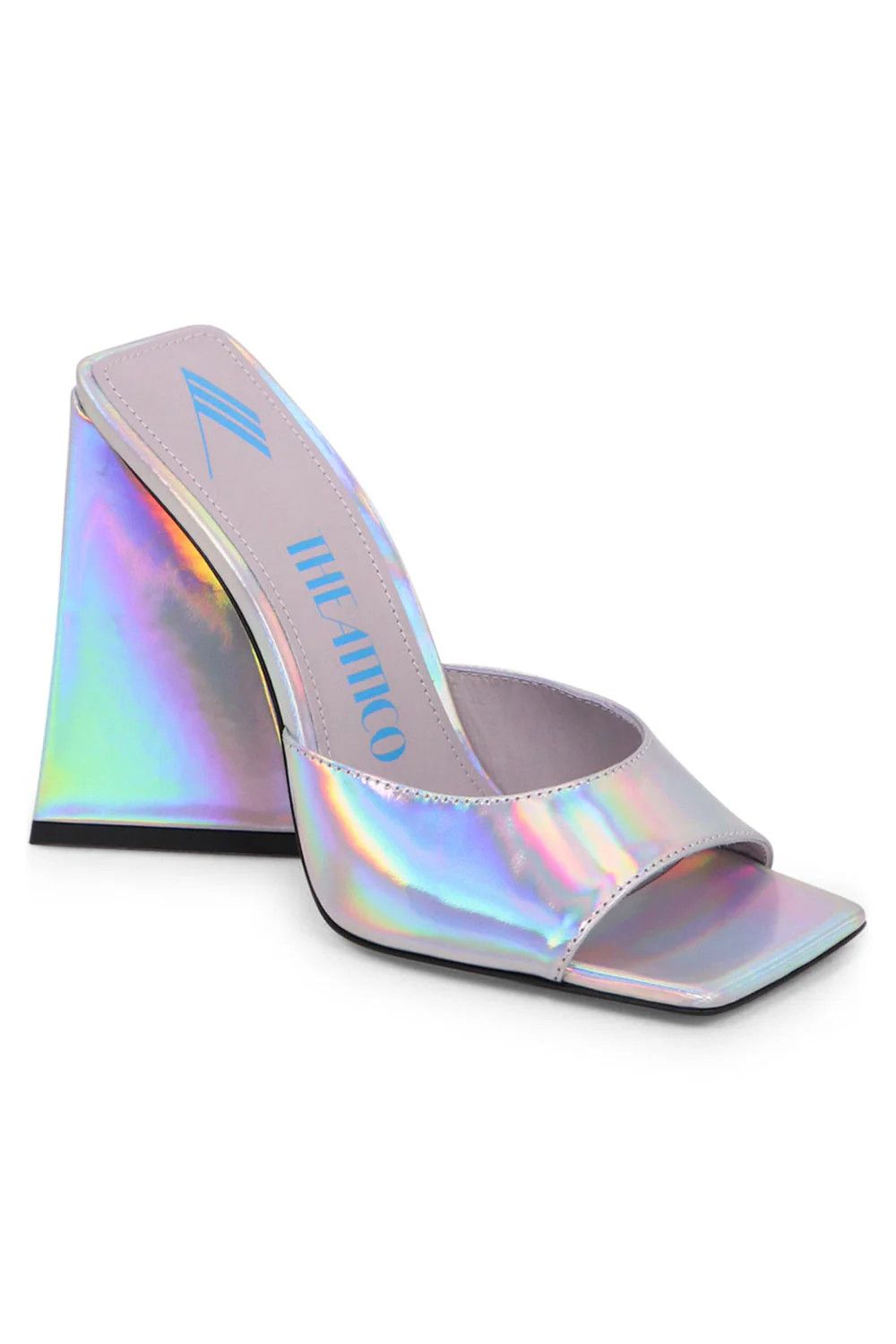 The Attico o1mle0526 Devon Mule 115mm in Silver Size US 10.5 / IT 40.5 - 1 Thumbnail