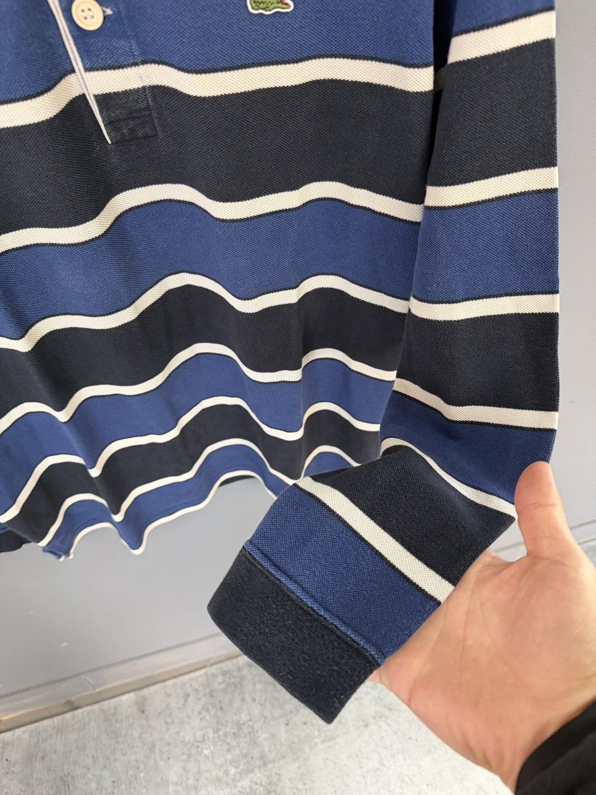 Lacoste Lacoste longsleeve striped rugby polo Size US L / EU 52-54 / 3 - 3 Thumbnail