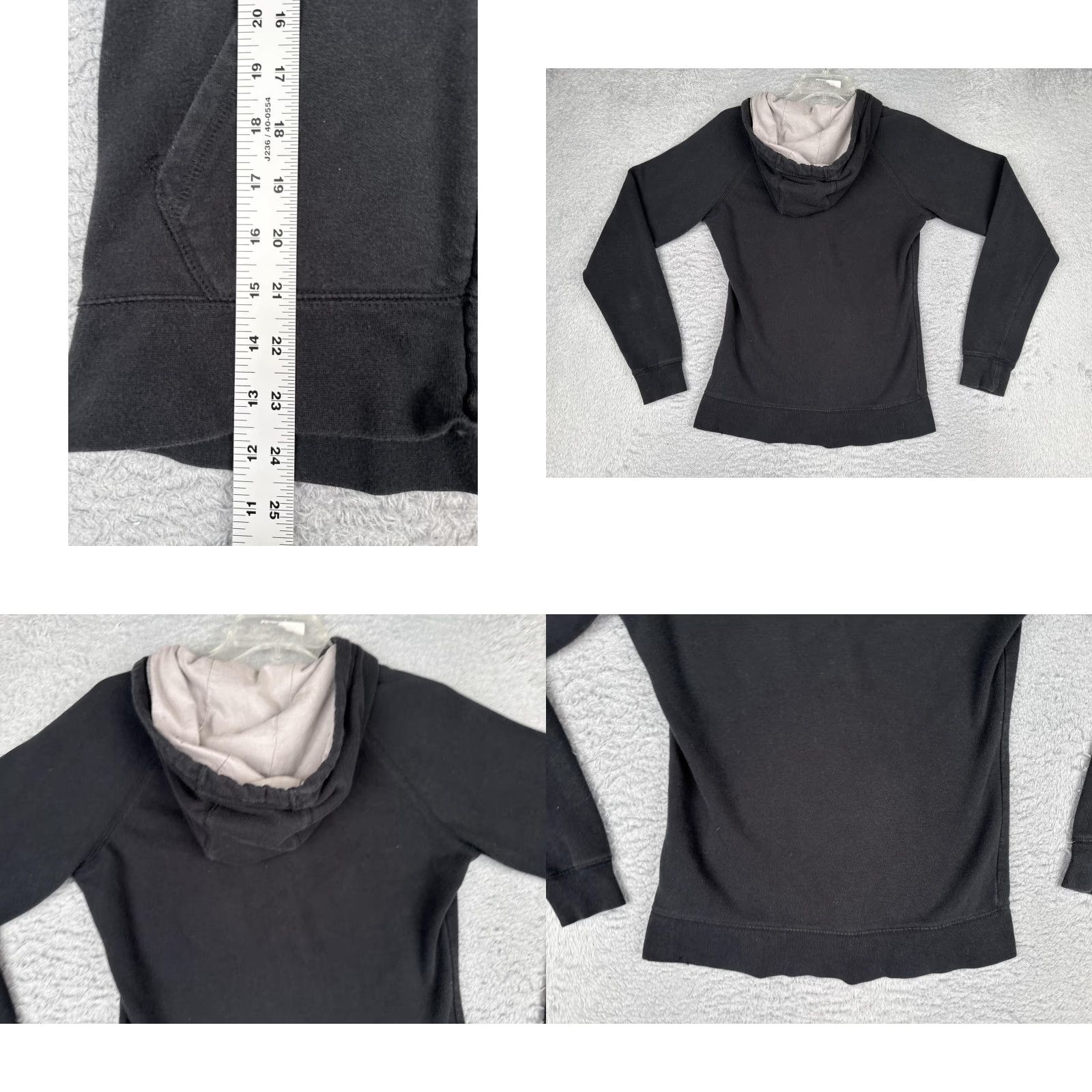 The North Face The North Face Hoodie Womens Small Black Full Zip Logo Fleece Sweatshirt Size S / US 4 / IT 40 - 9 Thumbnail