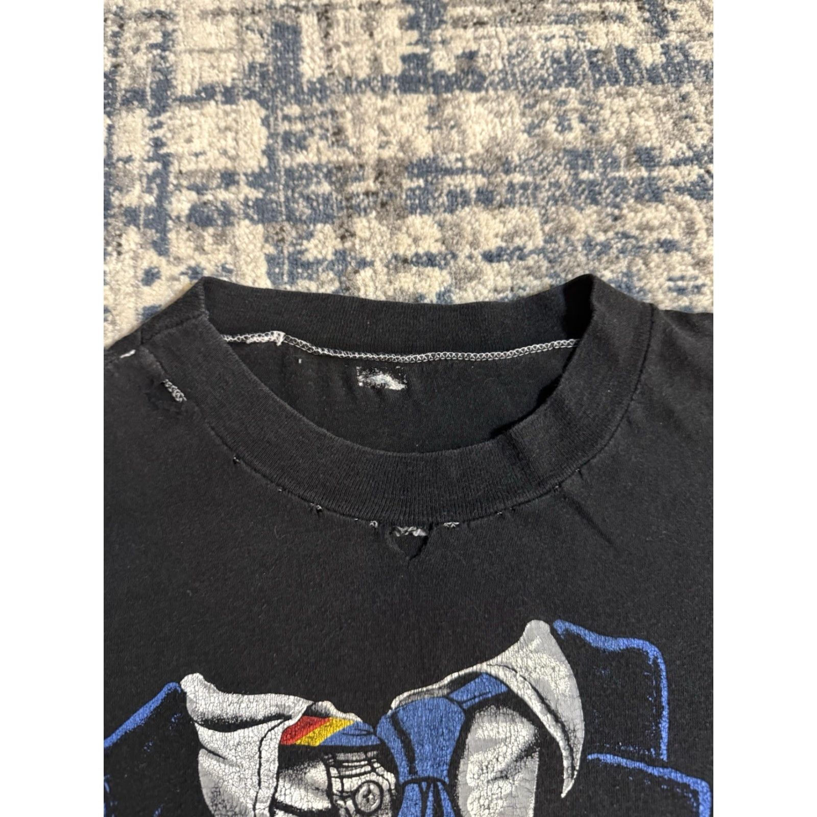 Walls VINTAGE AC/DC Fly On the Wall T-Shirt Rock 80s Men L Black 1980s 1985 Band Rock Shirt Size US L / EU 52-54 / 3 - 4 Thumbnail