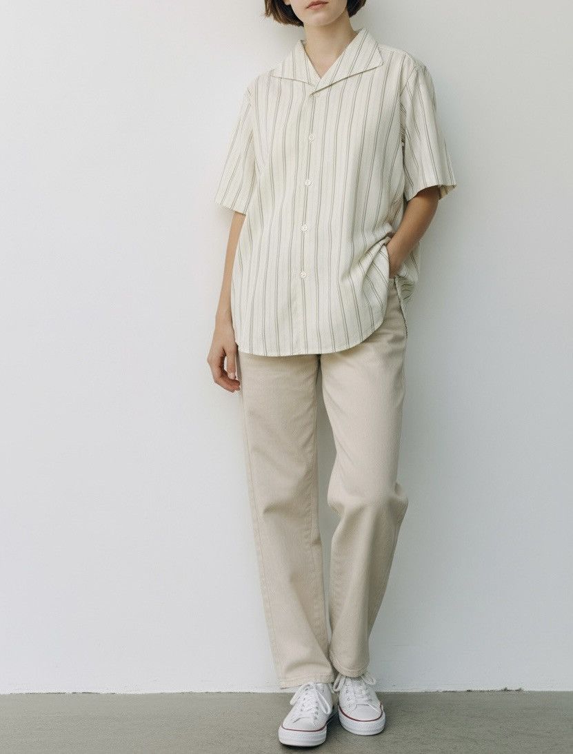 Issey Miyake Vintage issey miyake design studio striped big collar shirt Size US M / EU 48-50 / 2 - 2 Thumbnail