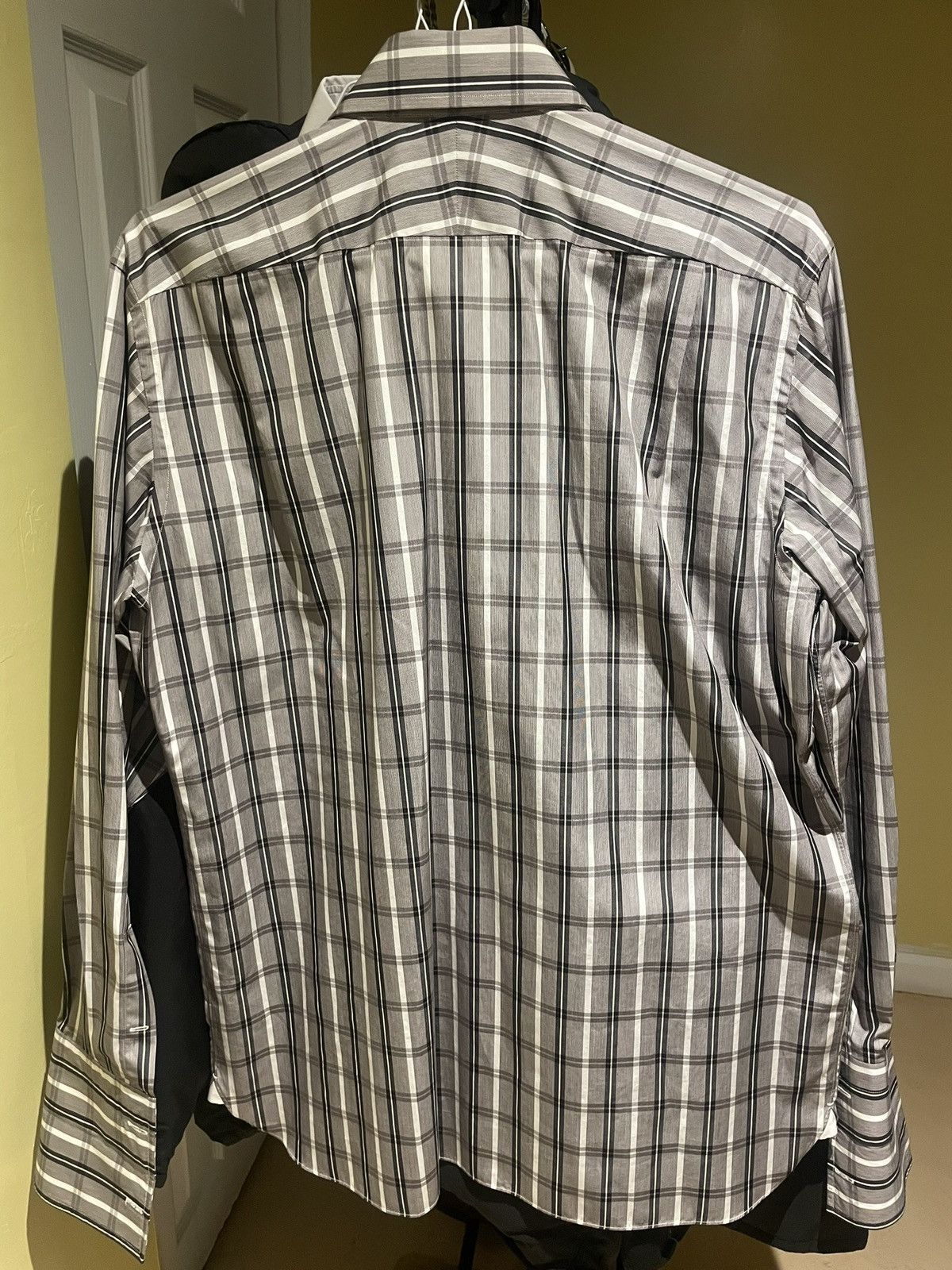 Tom Ford Grey Tom Ford Plaid Shirt Size US XL / EU 56 / 4 - 3 Thumbnail