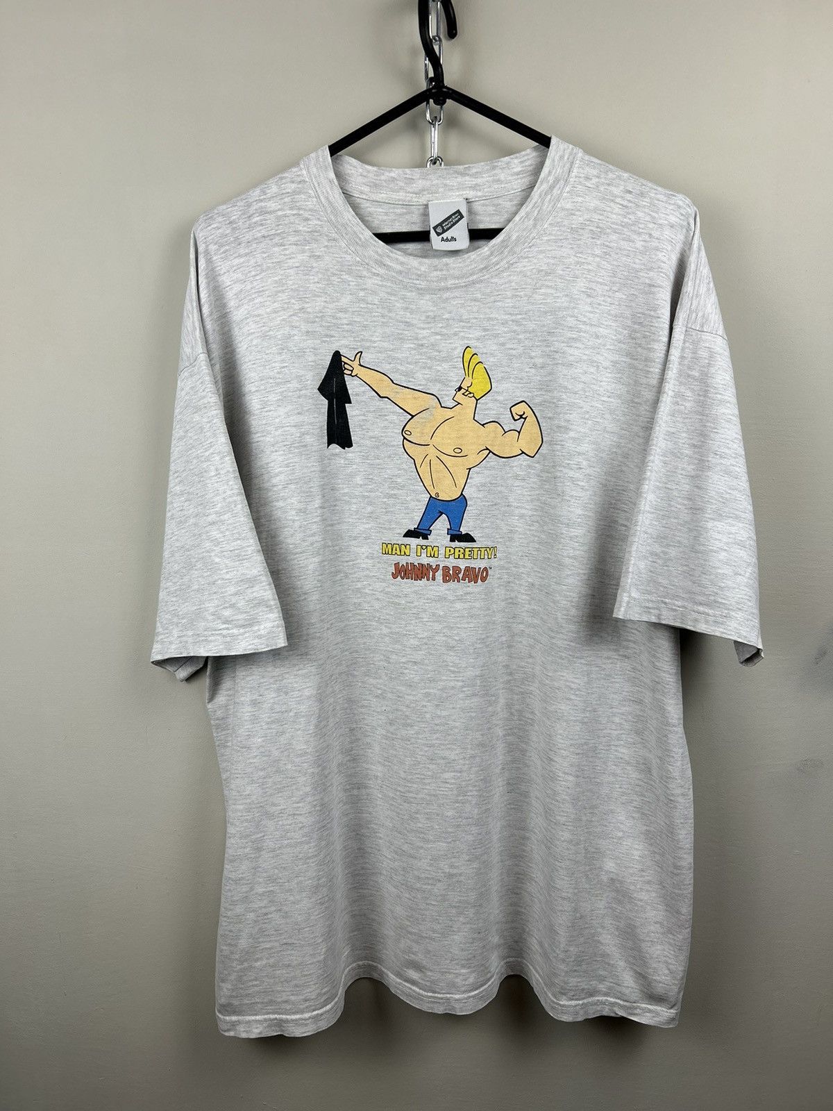 Vintage 1999 Johnny Bravo Man Im Pretty T shirt Movie