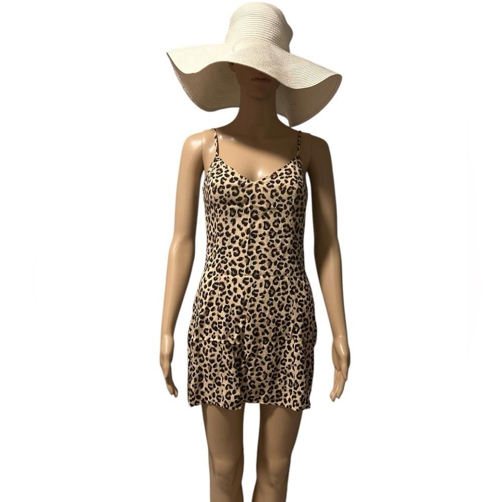 Divided DIVIDED Leopard Print Mini Slip Dress Size XS / US 0-2 / IT 36-38 - 1 Thumbnail