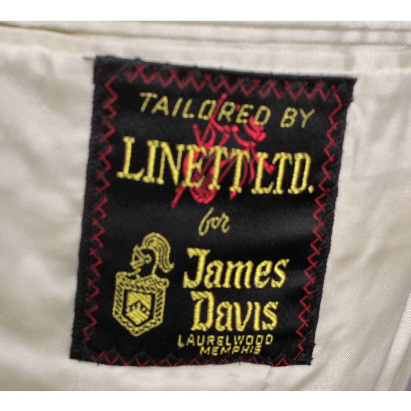 Vintage VINTAGE James Davis Blazer Shirt 70s Mens Wool Linen Beige Yellow Plaid Size 42 1970s 70s Blazer Mens Size 42R - 6 Thumbnail