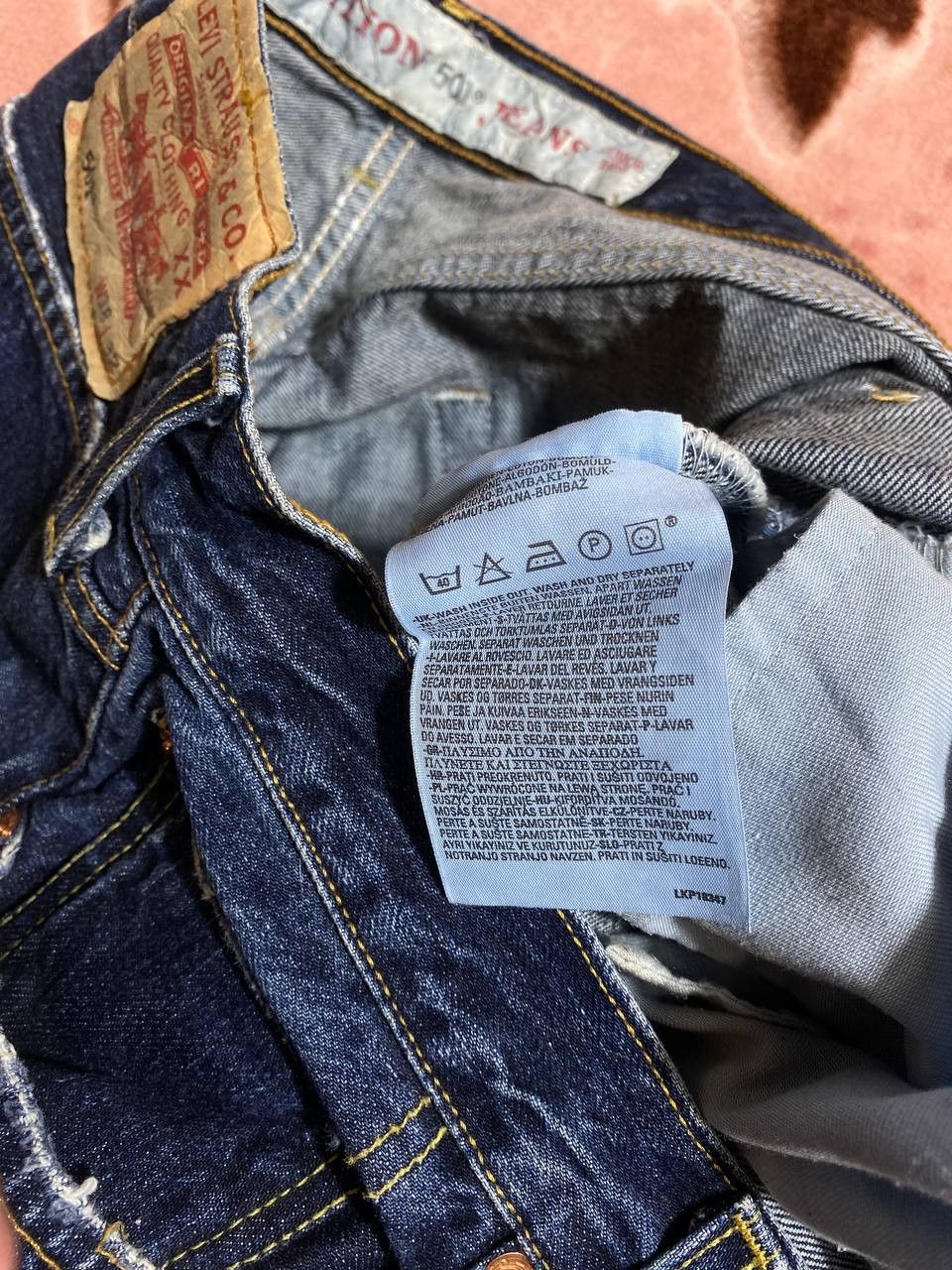 Levi's × Vintage Crazy vintage 90’s Levi’s 501 white essential jeans skater Size US 38 / EU 54 - 4 Thumbnail