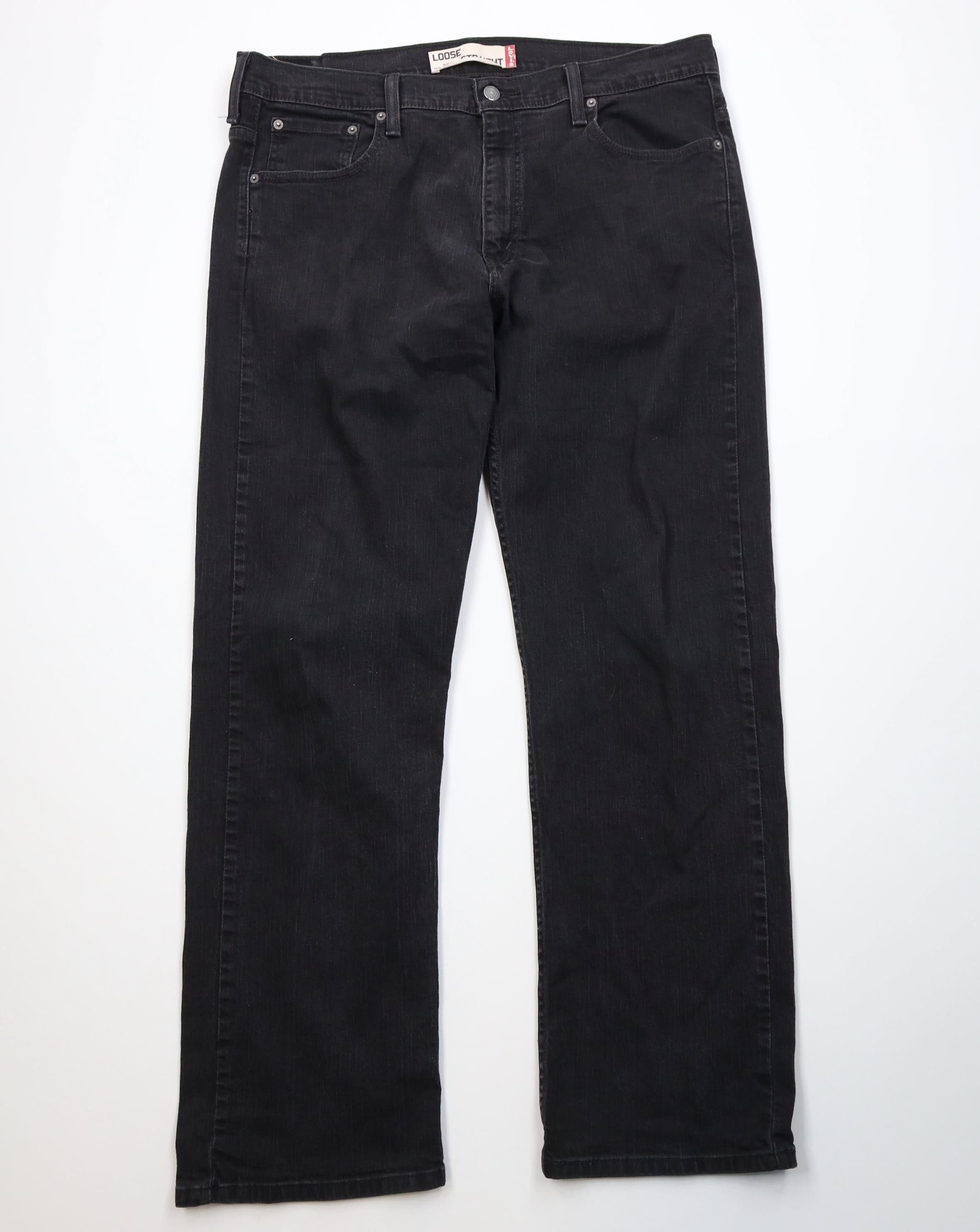 Levi's Vintage Y2K Levis 569 Straight Wide Leg Denim Jeans Black Size US 36 / EU 52 - 1 Thumbnail